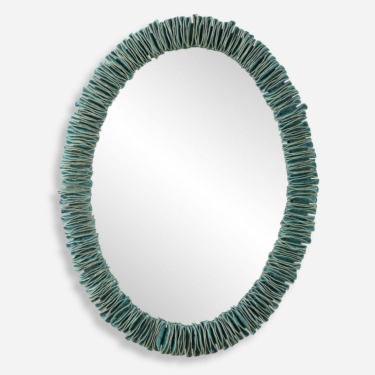 Uttermost - 08183 - Mirror - Bonaire - Blue Glaze