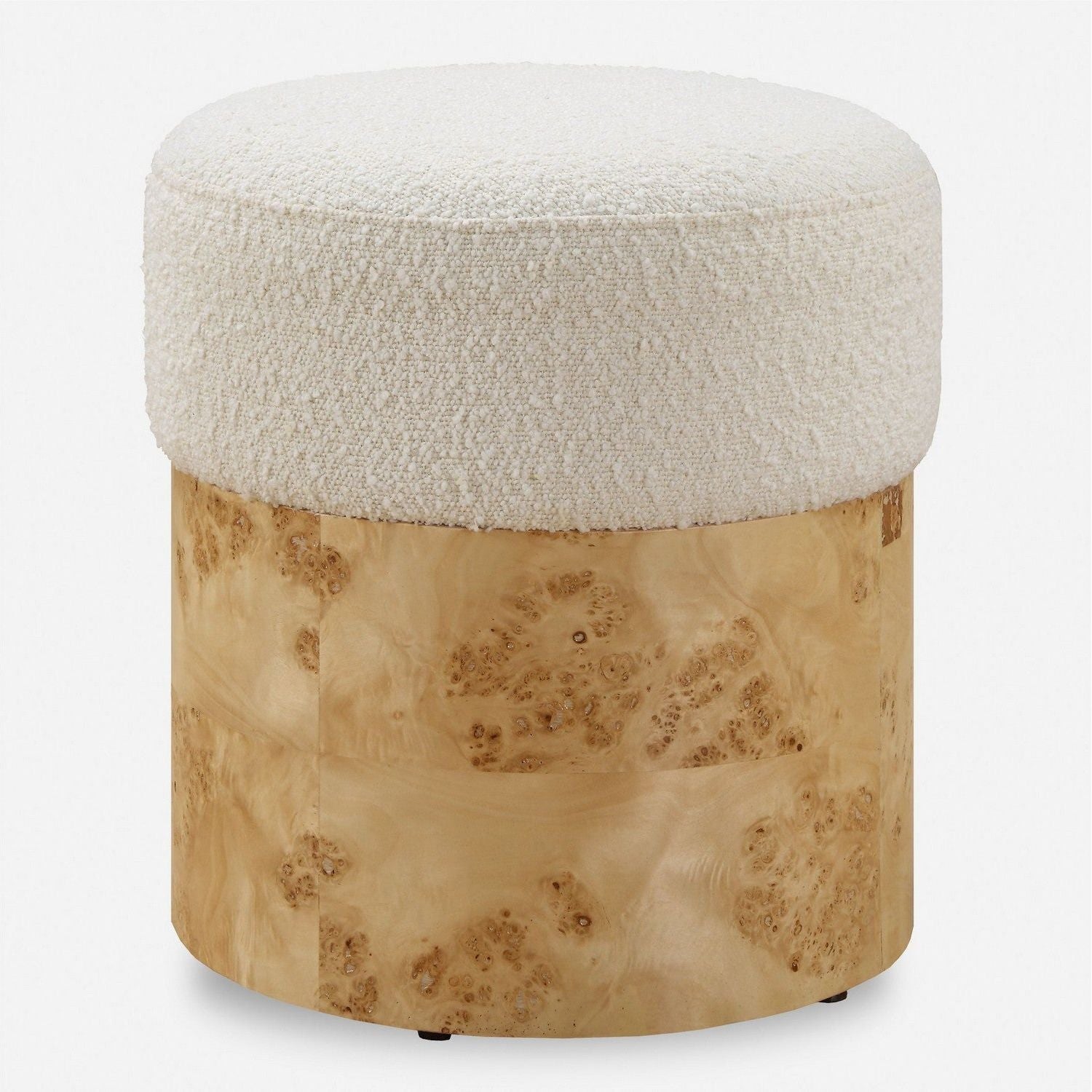 Uttermost - 23855 - Ottoman - Swirls - Textured Ivory