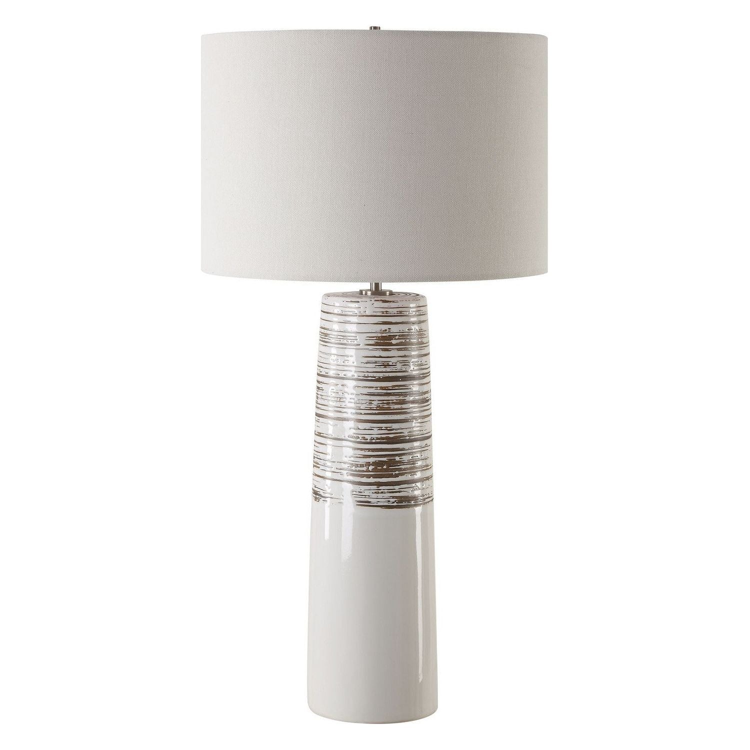 Uttermost - 30426 - One Light Table Lamp - Haven - Brushed Plated Nickel