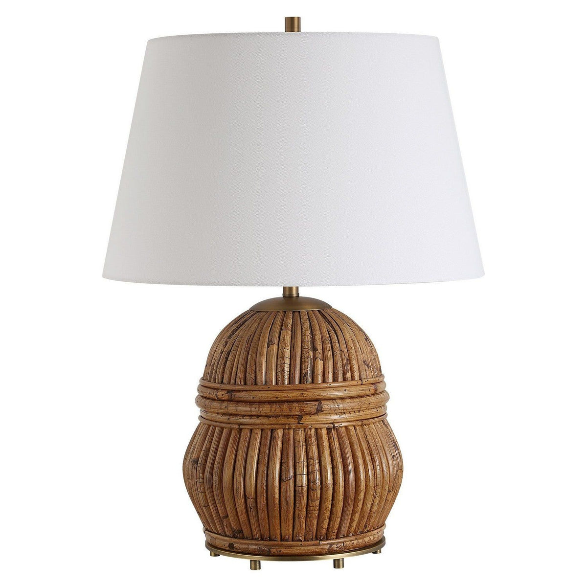 Uttermost - 30429 - One Light Table Lamp - Reed - Antique Brass