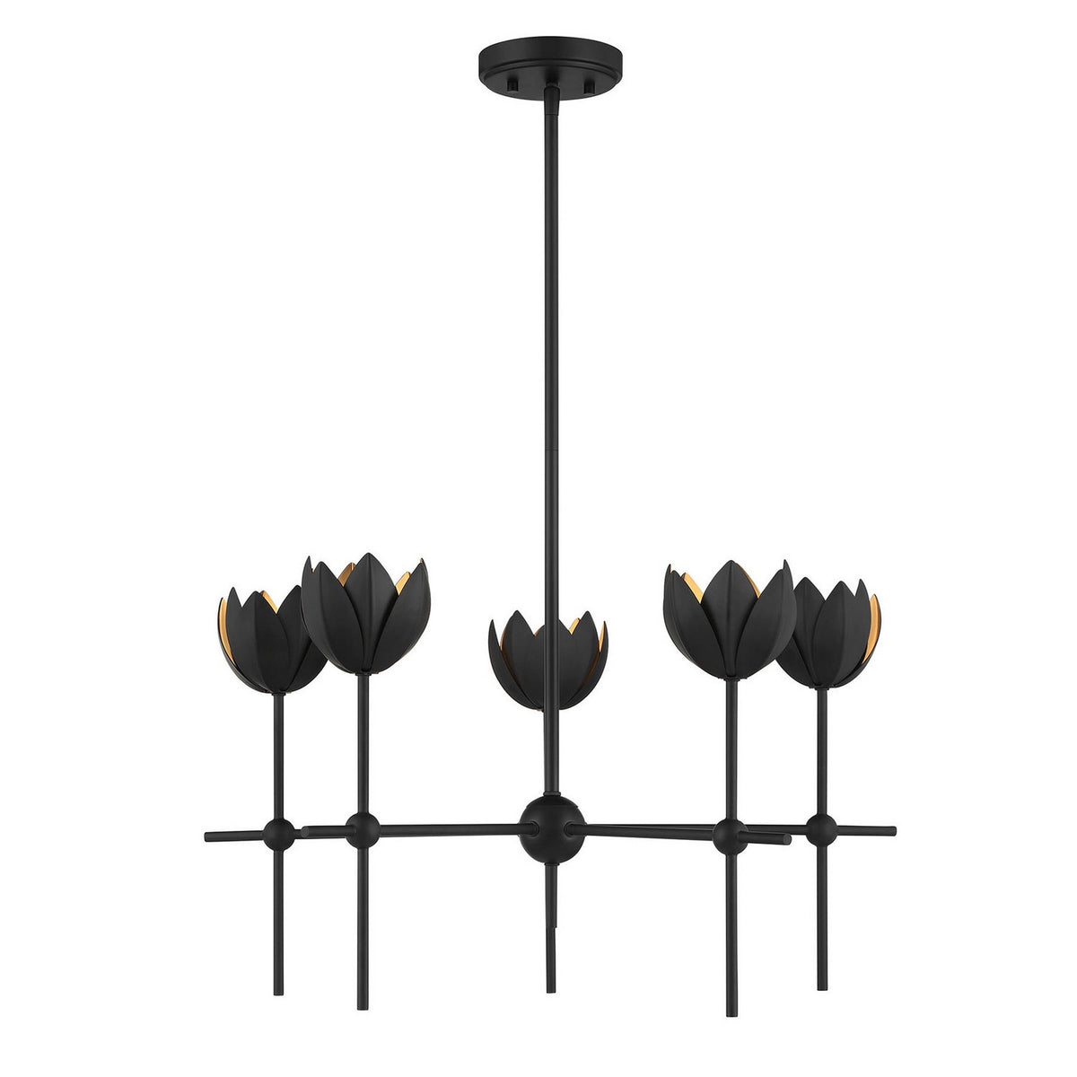 Meridian - M100131MBK - LED Chandelier - Matte Black