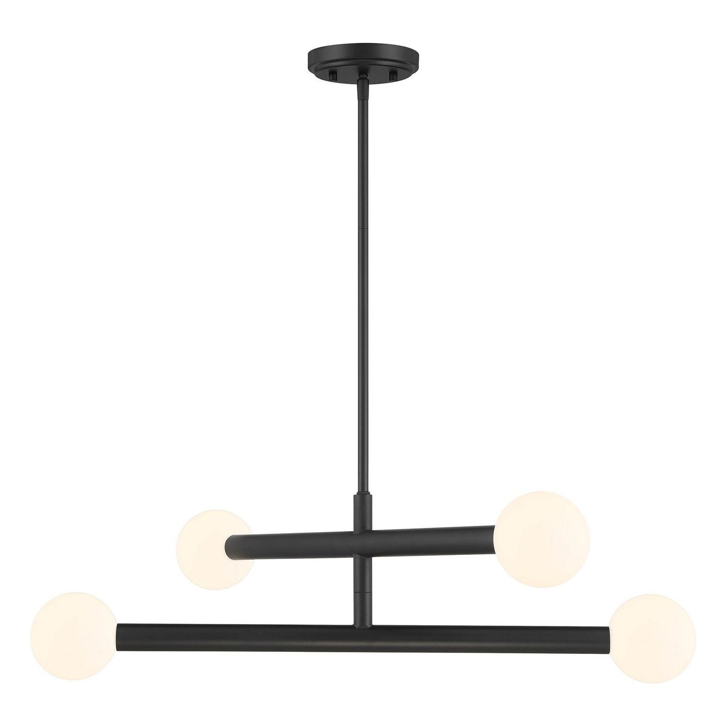 Meridian - M100133MBK - LED Chandelier - Matte Black