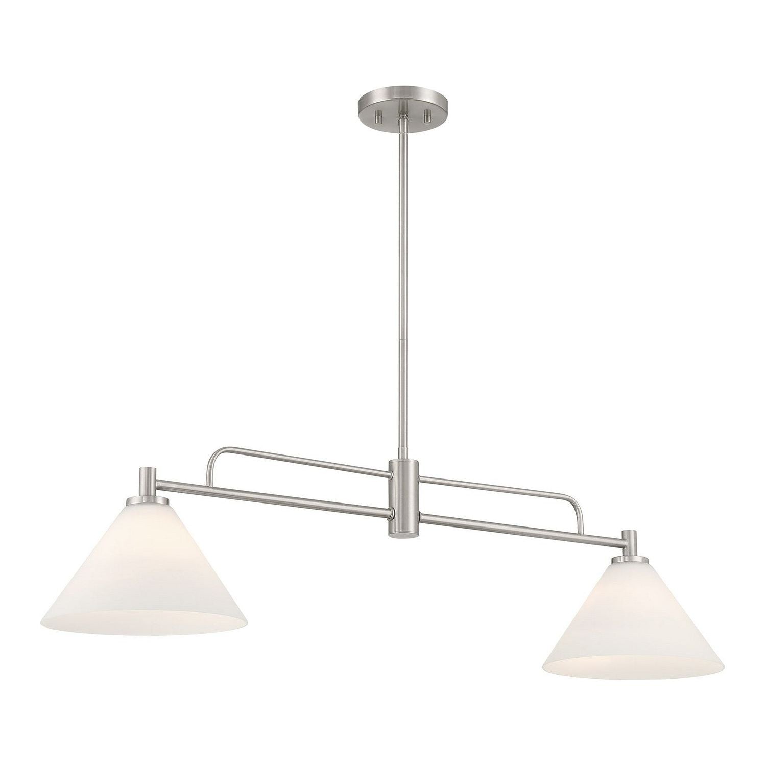 Meridian - M100136BN - Two Light Chandelier - Brushed Nickel