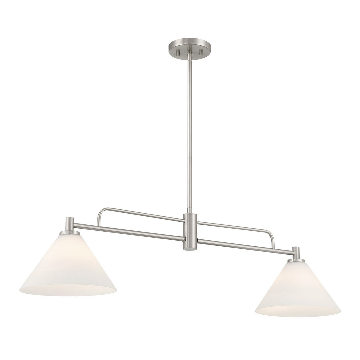 Meridian - M100136BN - Two Light Chandelier - Brushed Nickel