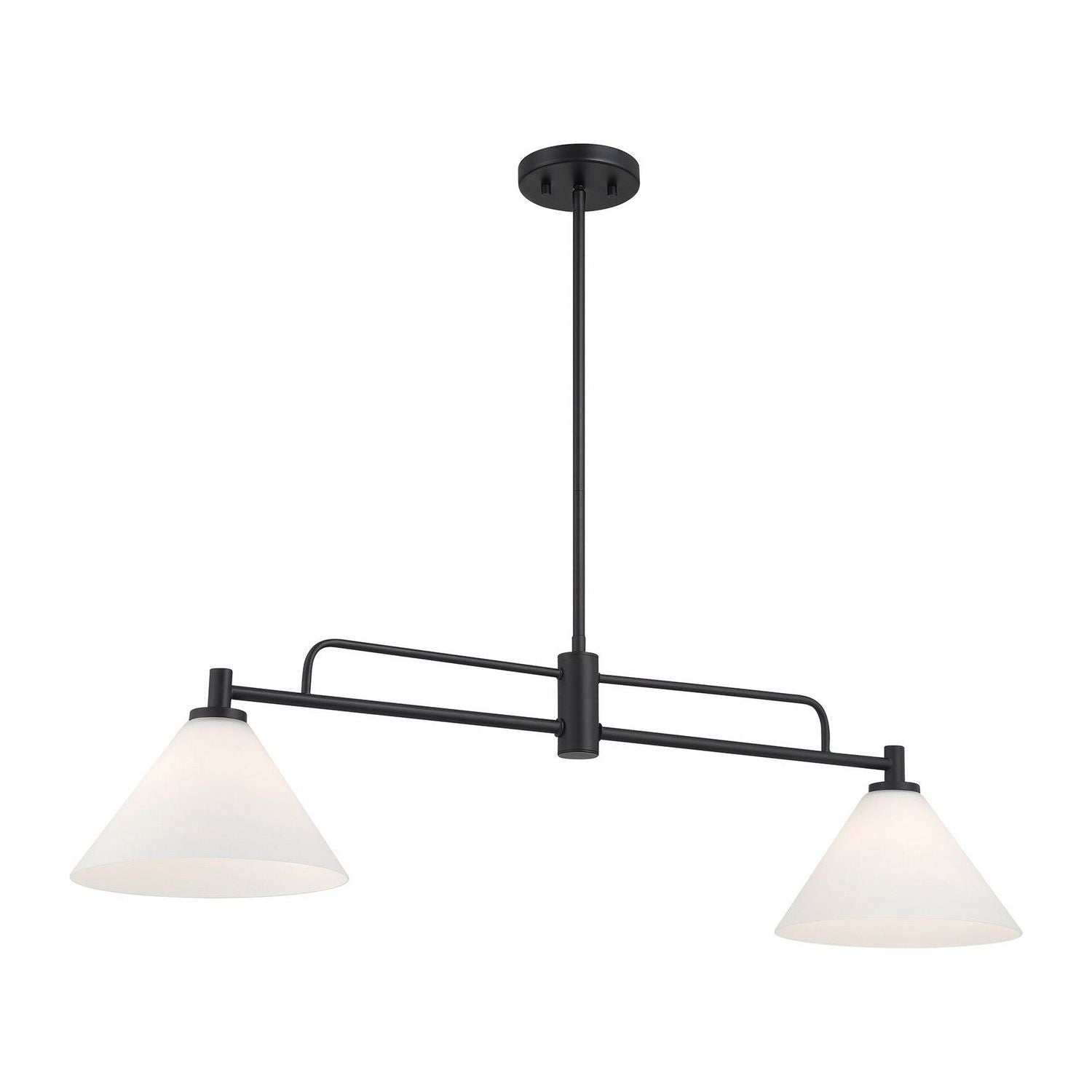 Meridian - M100136MBK - Two Light Chandelier - Matte Black