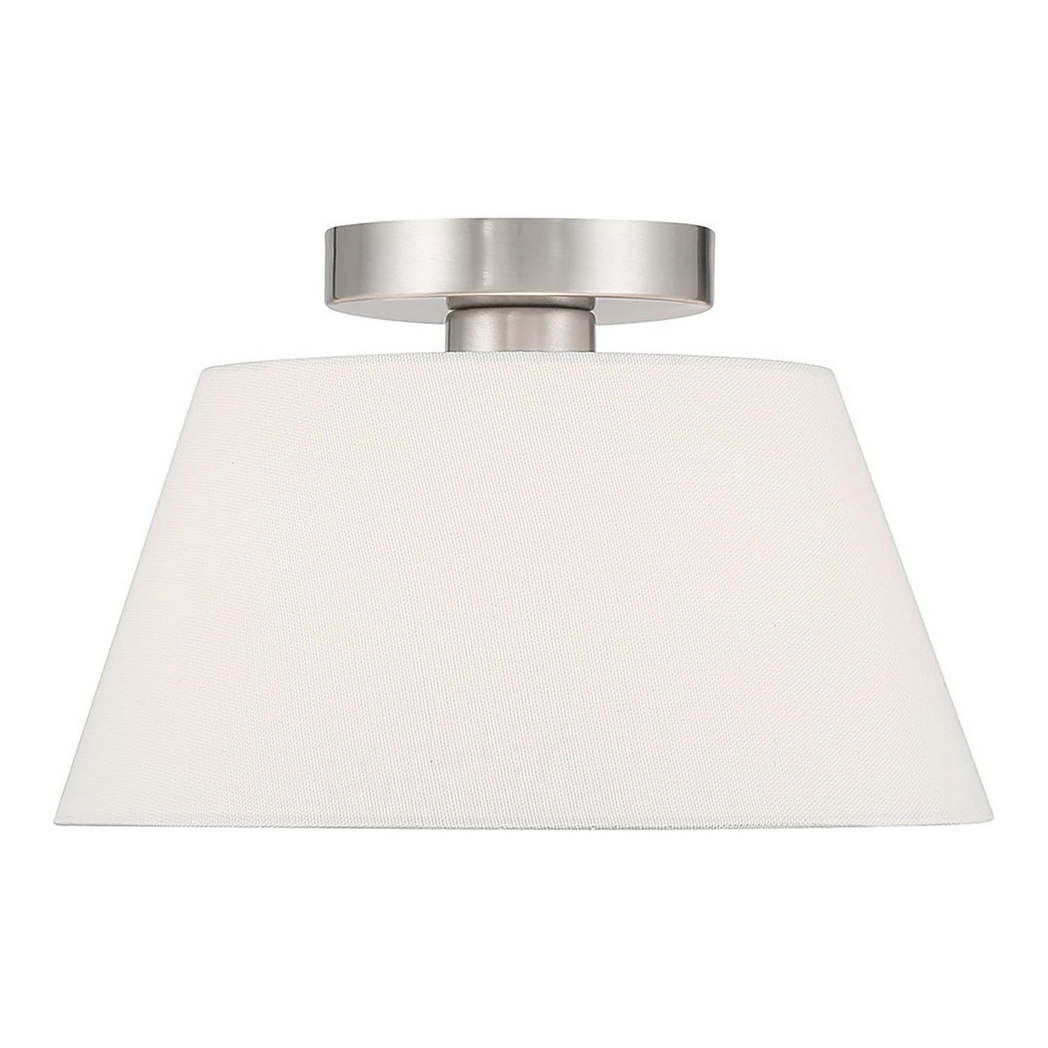 Meridian - M60077BN - Three Light Semi-Flush Mount - Brushed Nickel