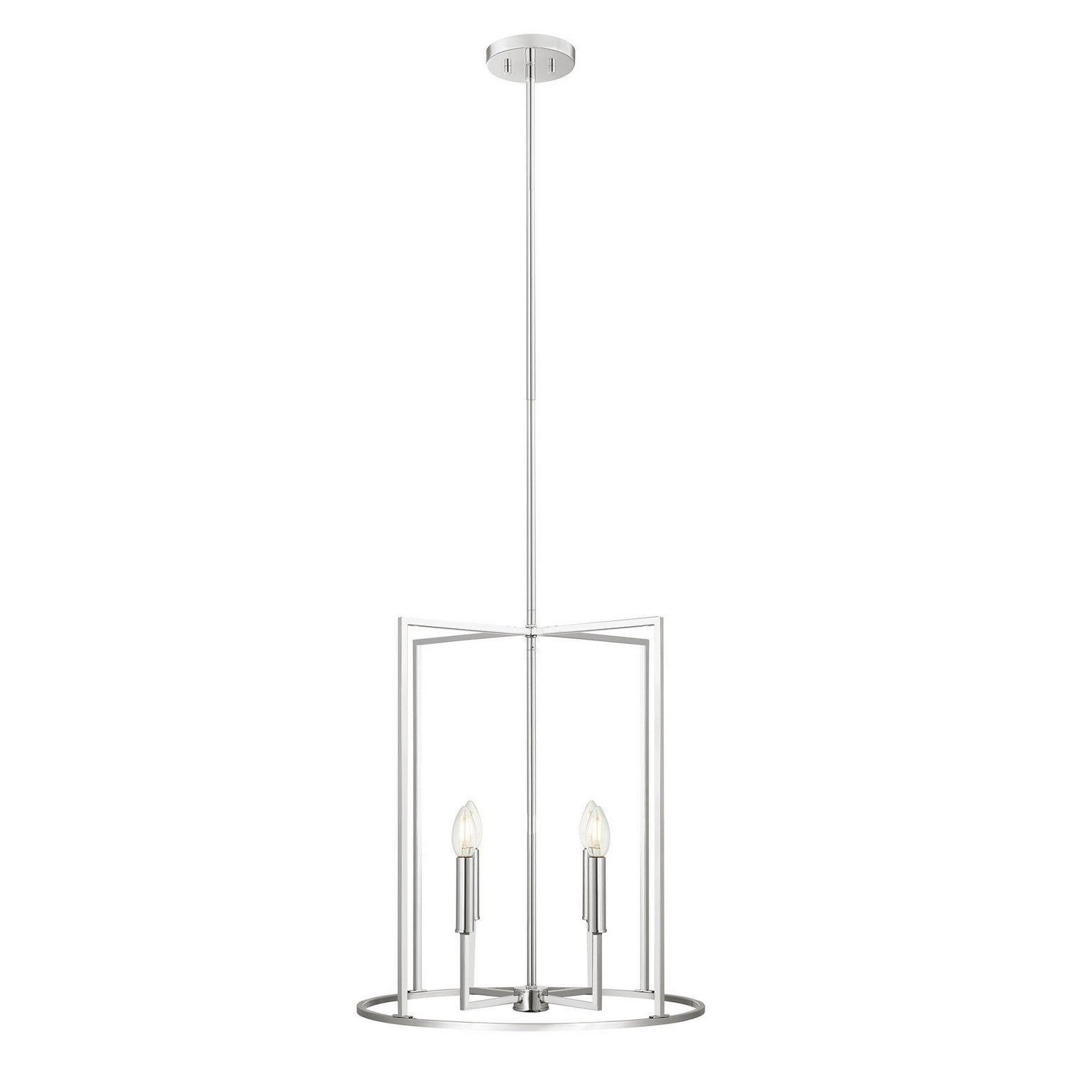 Meridian - M7044CH - Four Light Pendant - Chrome