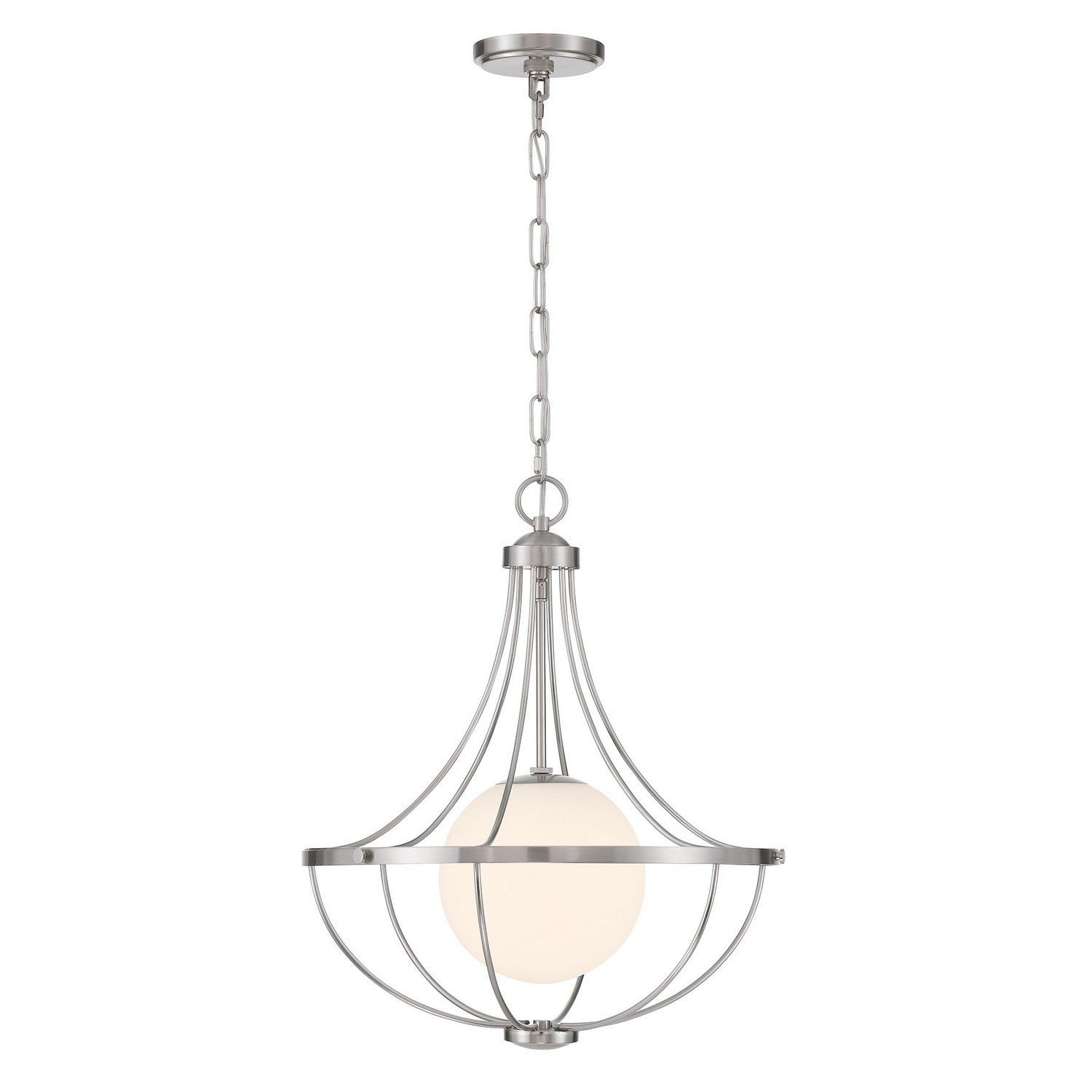 Meridian - M7047BN - One Light Pendant - Brushed Nickel