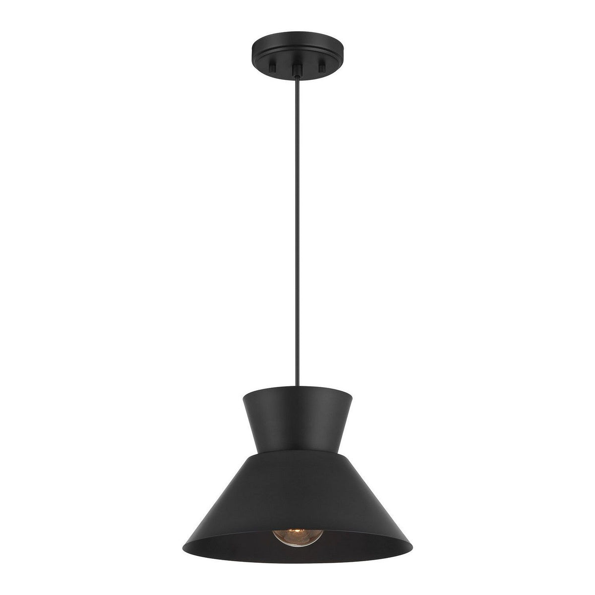 Meridian - M7049MBK - One Light Pendant - Matte Black