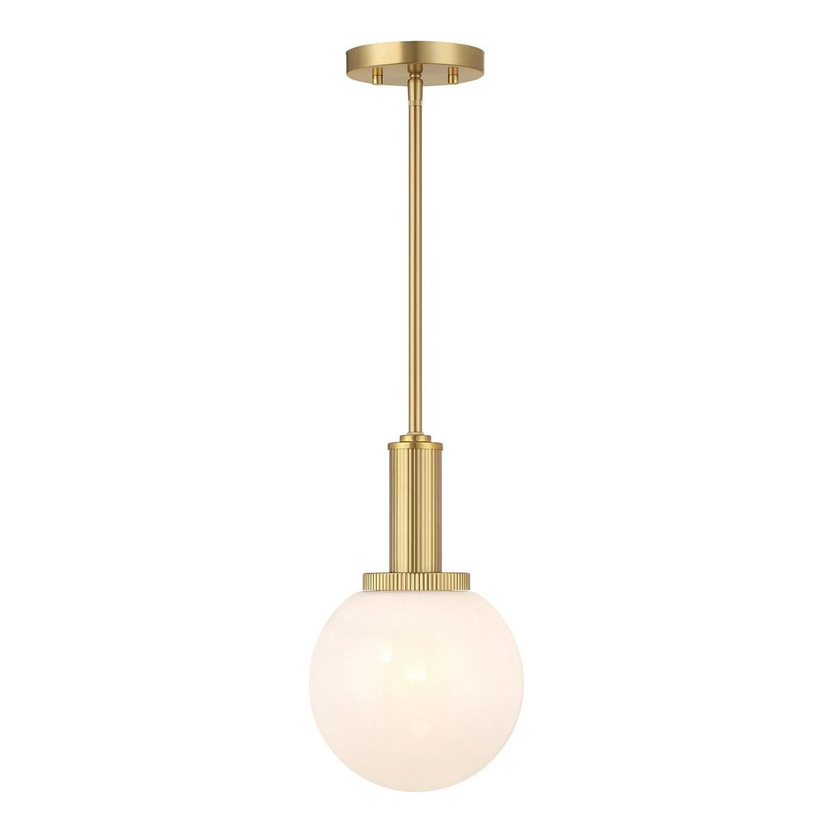 Meridian - M7050NB - One Light Pendant - Natural Brass