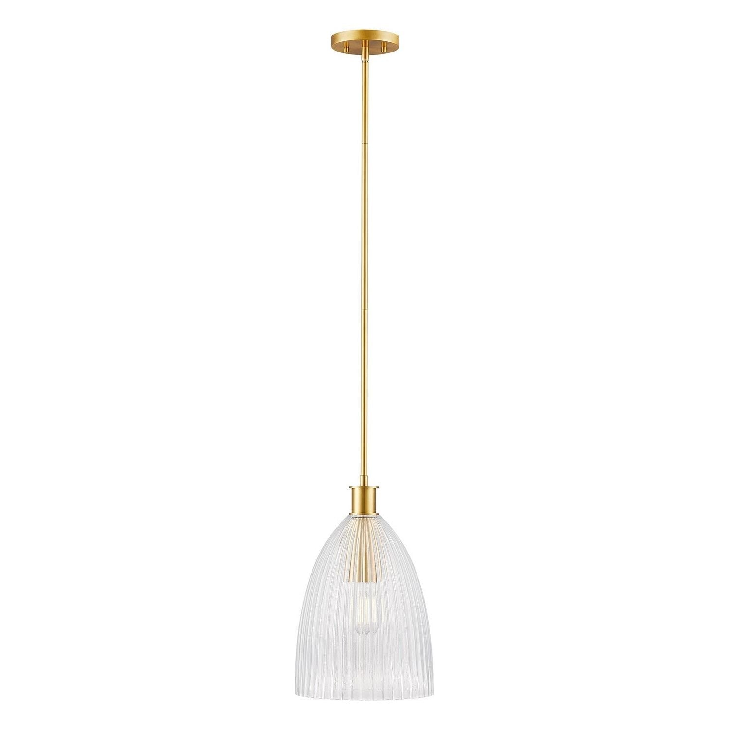 Meridian - M7051NB - One Light Pendant - Natural Brass