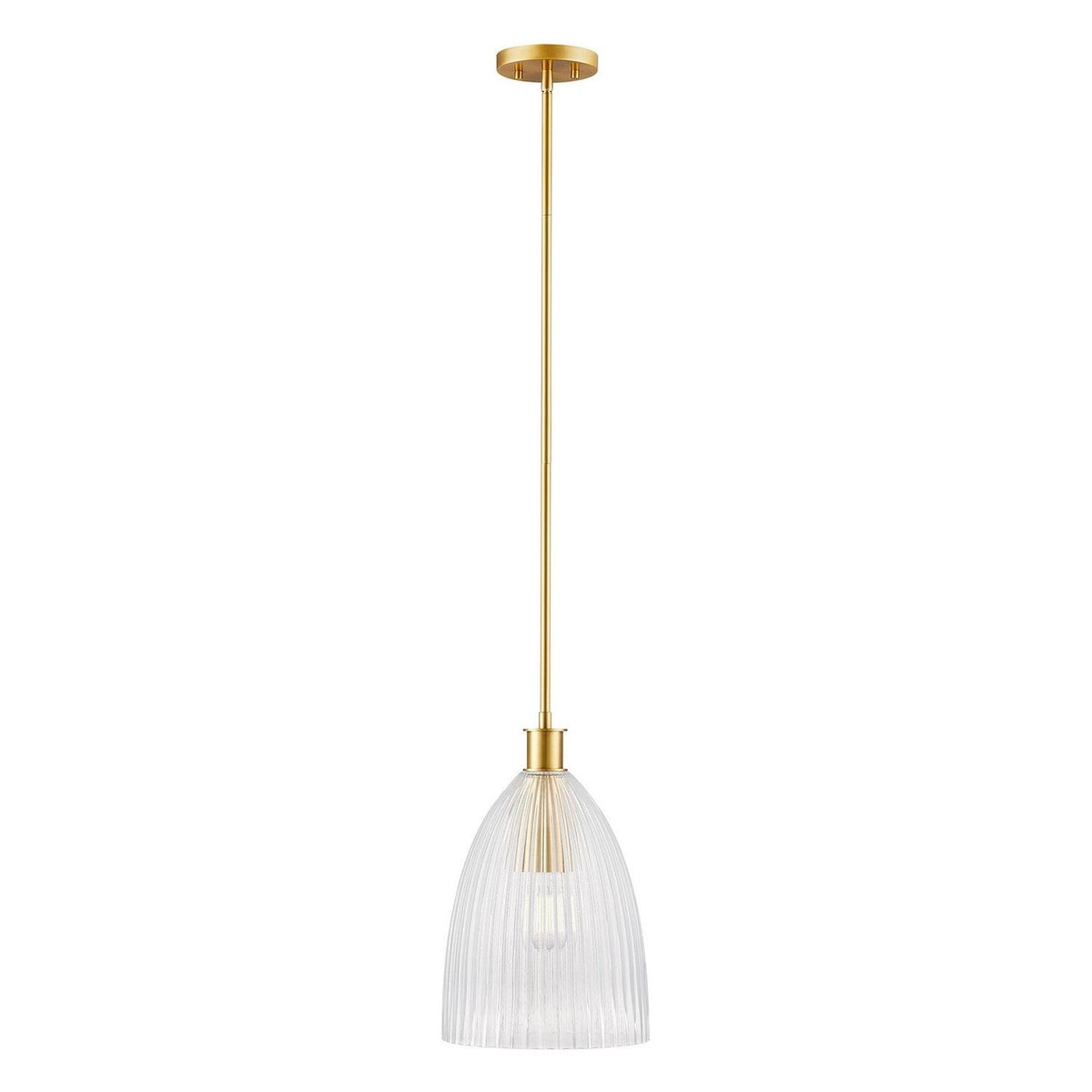 Meridian - M7051NB - One Light Pendant - Natural Brass