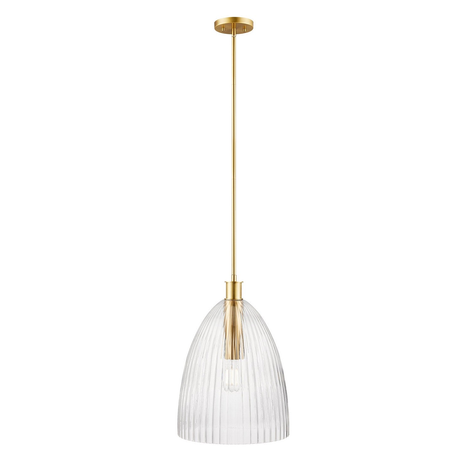 Meridian - M7052NB - One Light Pendant - Natural Brass