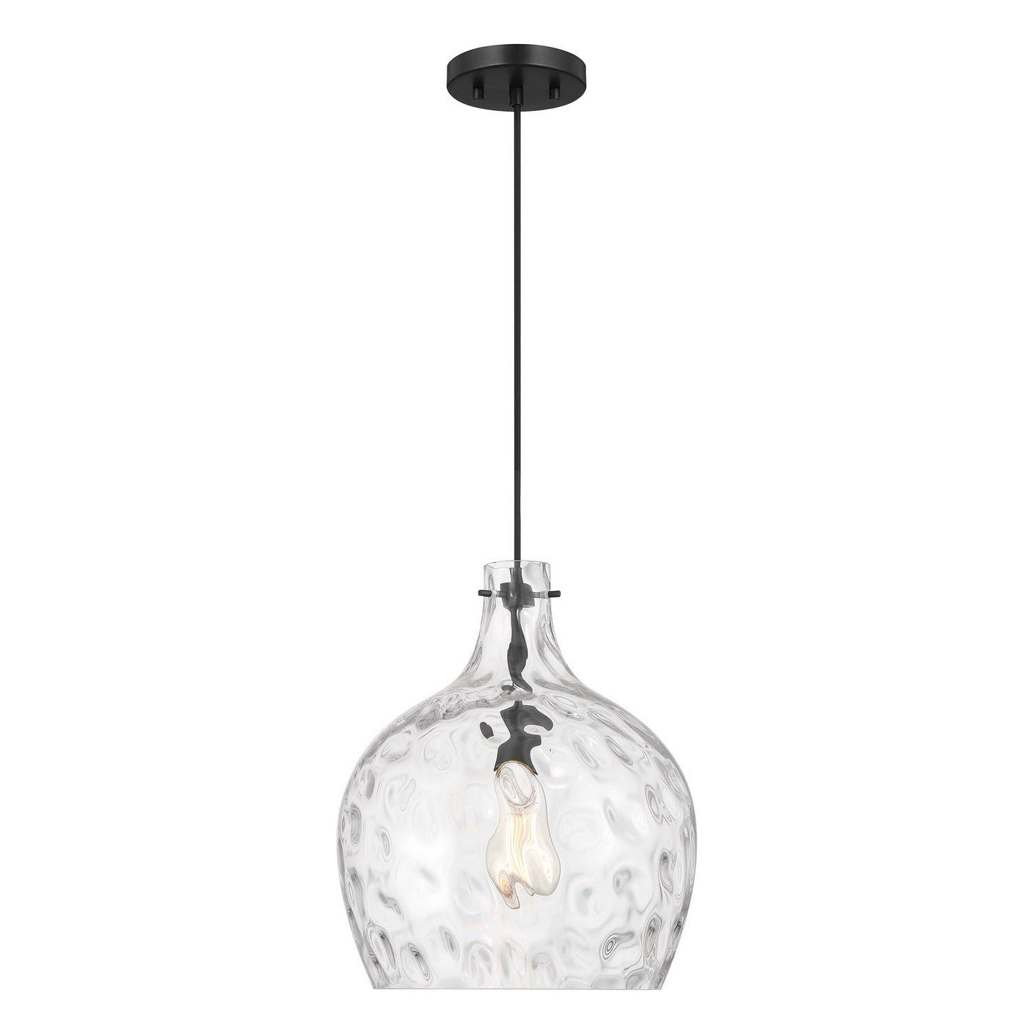 Meridian - M7053MBK - One Light Pendant - Matte Black