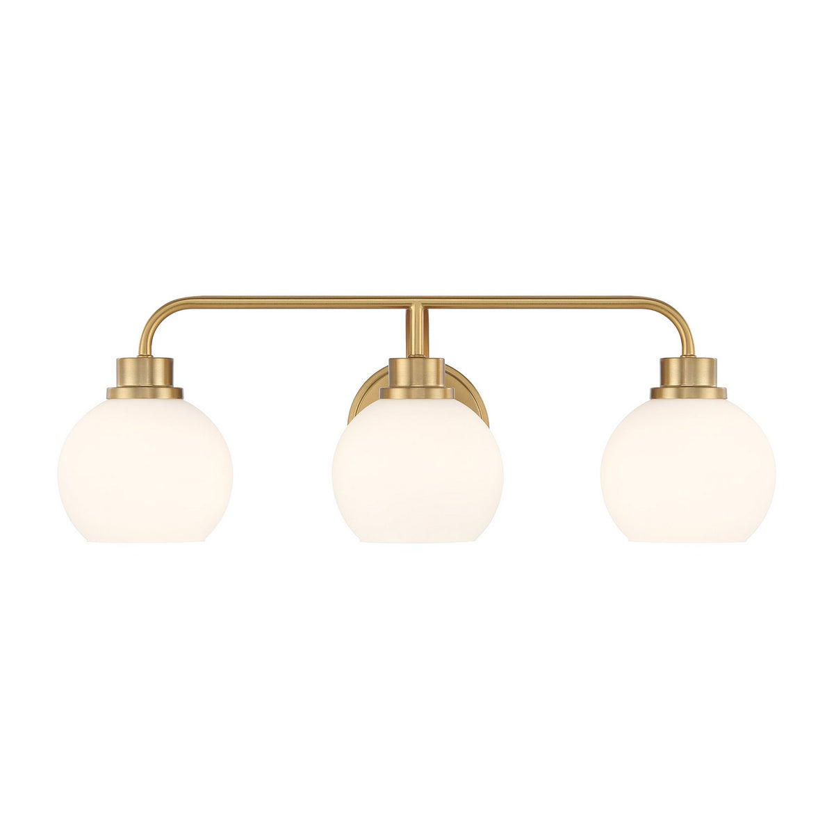 Meridian - M80081NB - Three Light Bathroom Vanity - Natural Brass