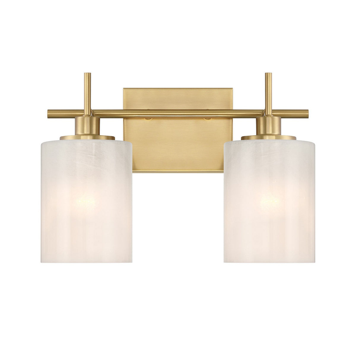 Meridian - M80083NB - Two Light Bathroom Vanity - Natural Brass