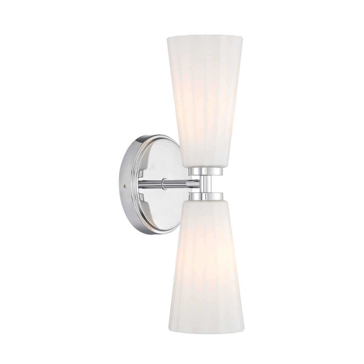 Meridian - M90109CH - Two Light Wall Sconce - Chrome