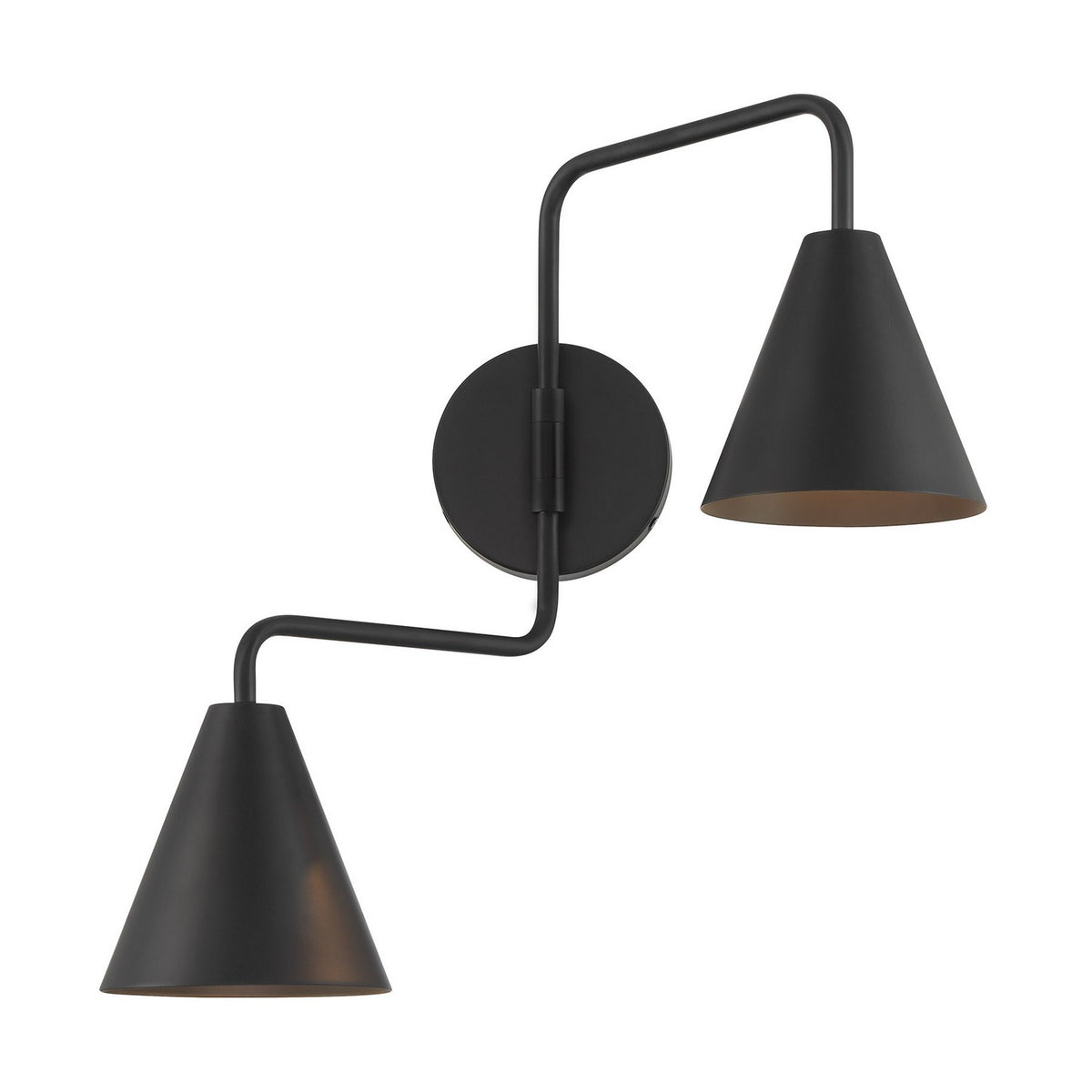 Meridian - M90111MBK - Two Light Wall Sconce - Matte Black