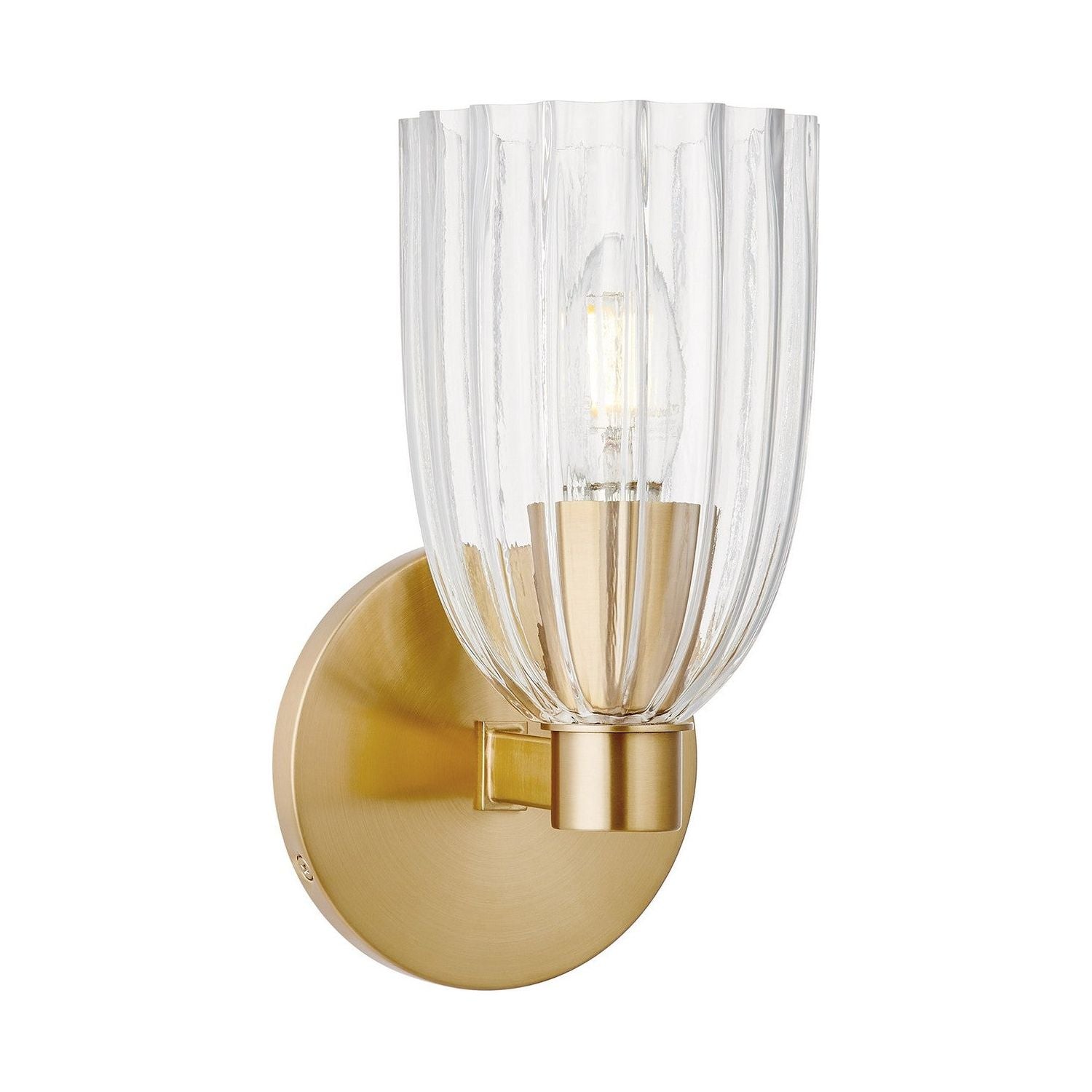 Meridian - M90120NB - One Light Wall Sconce - Natural Brass