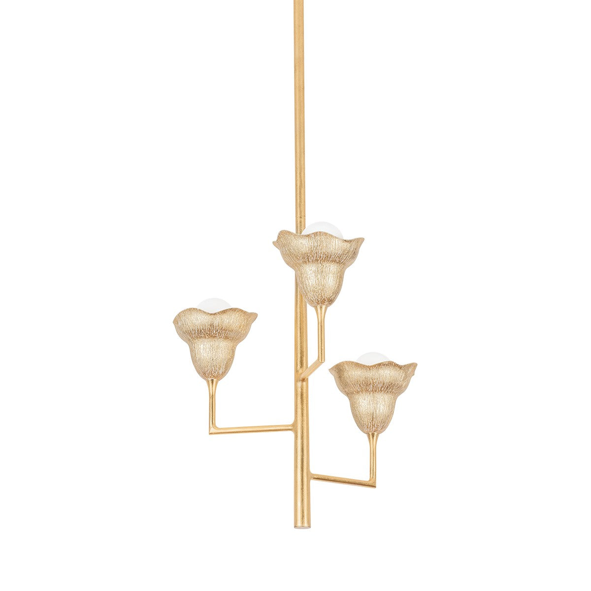 Hudson Valley - 1283-VGL/GLI - Three Light Chandelier - Alora - Vintage Gold Leaf/Gilded Ivory