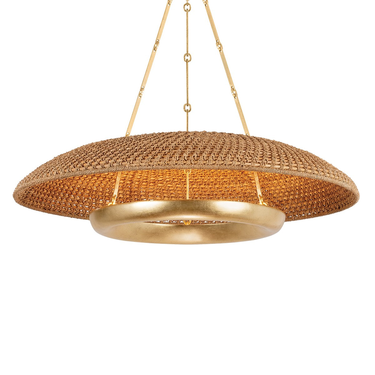 Hudson Valley - 2336-VGL - LED Pendant - Oaklyn - Vintage Gold Leaf