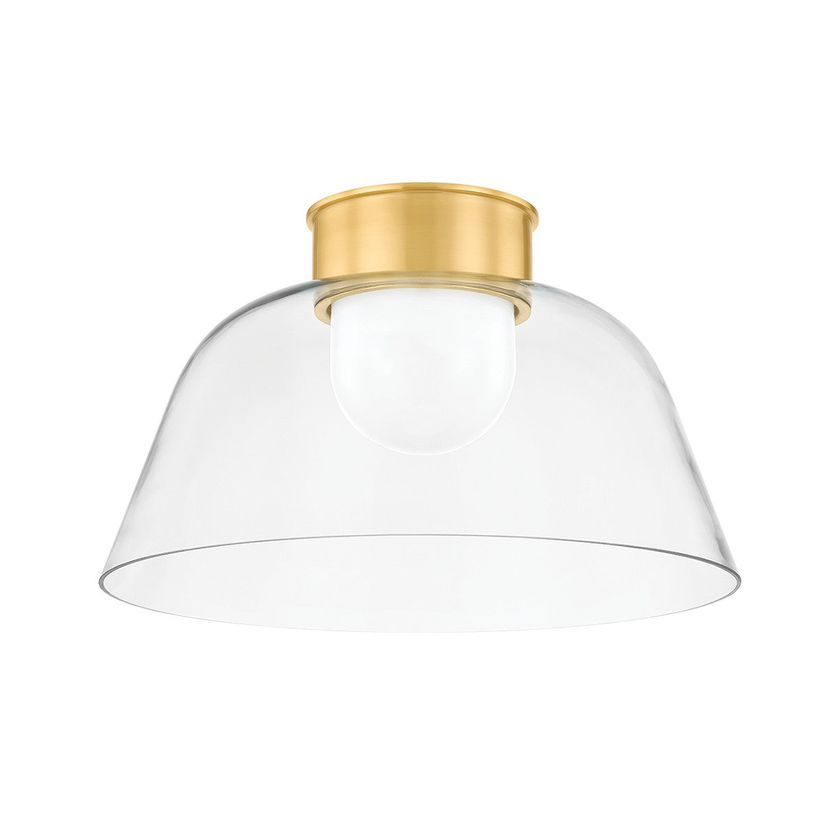 Hudson Valley - 3520-AGB - One Light Flush Mount - Lakeside - Aged Brass