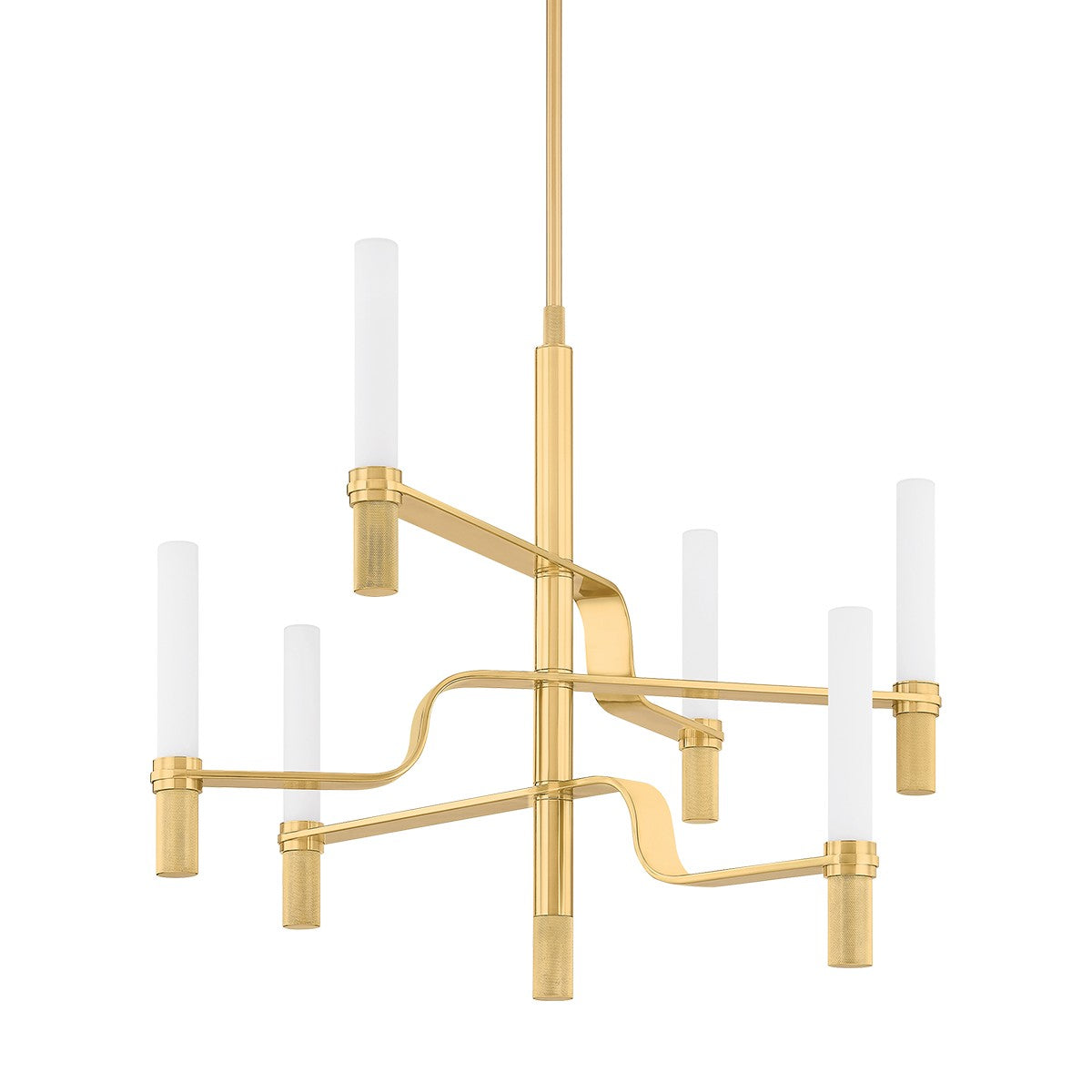 Hudson Valley - 4006-AGB - LED Chandelier - Allentown - Aged Brass