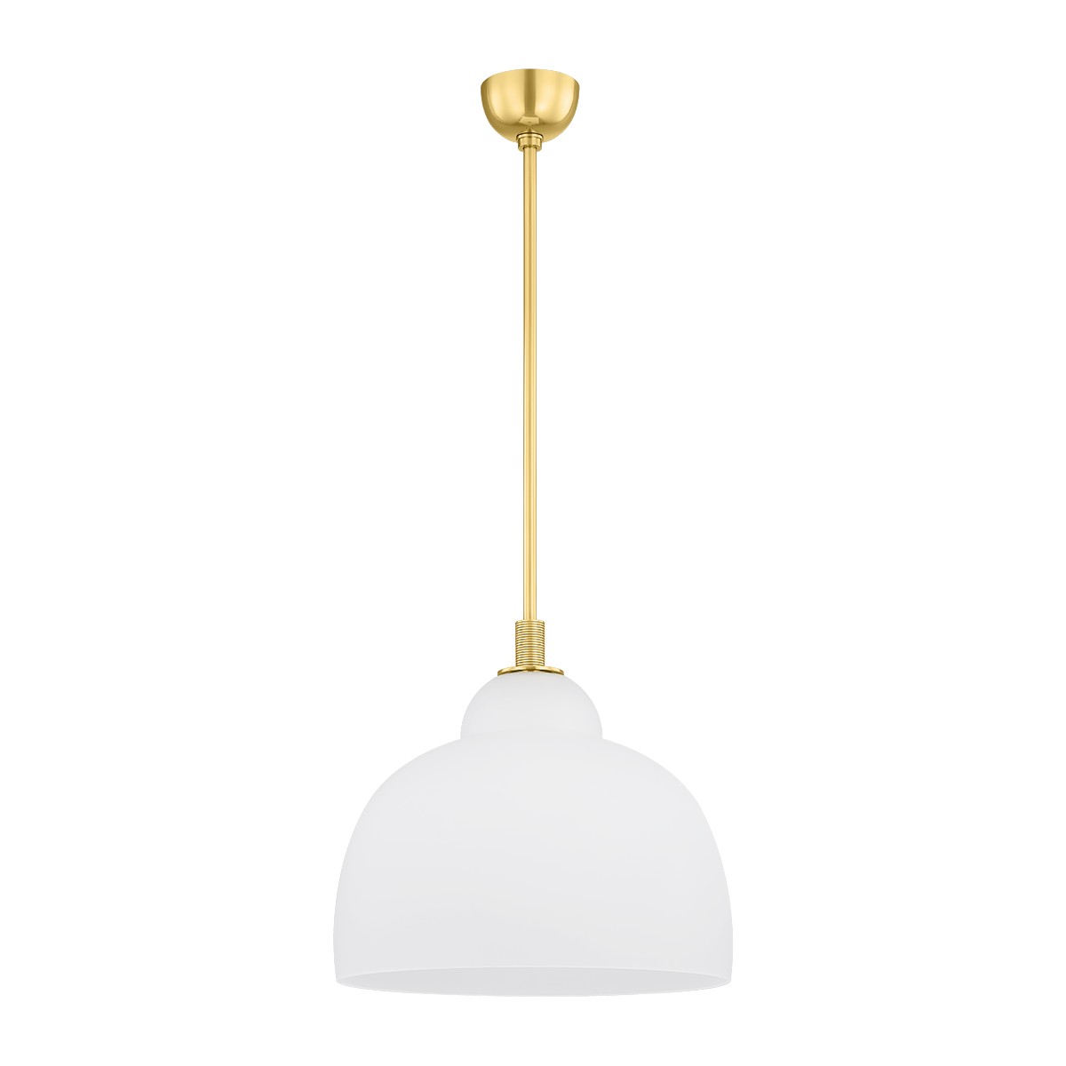 Hudson Valley - 7518-AGB - One Light Pendant - Oberon - Aged Brass