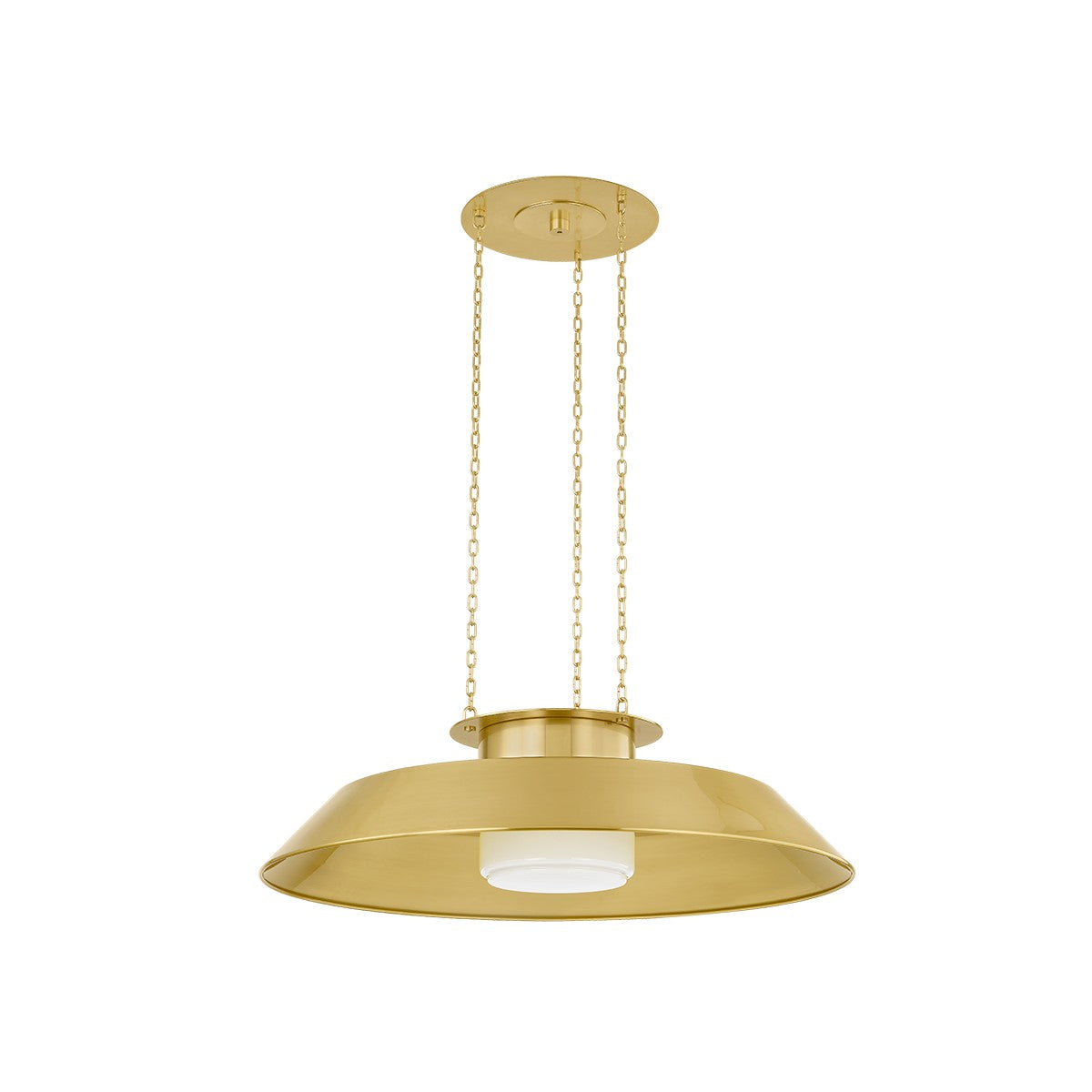 Hudson Valley - 8832-AGB - One Light Pendant - Woodrow - Aged Brass