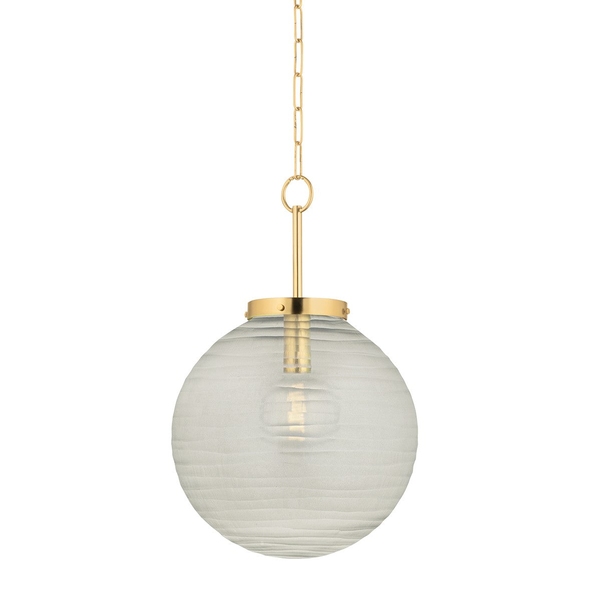 Hudson Valley - 9917-AGB - One Light Pendant - Falls Mills - Aged Brass