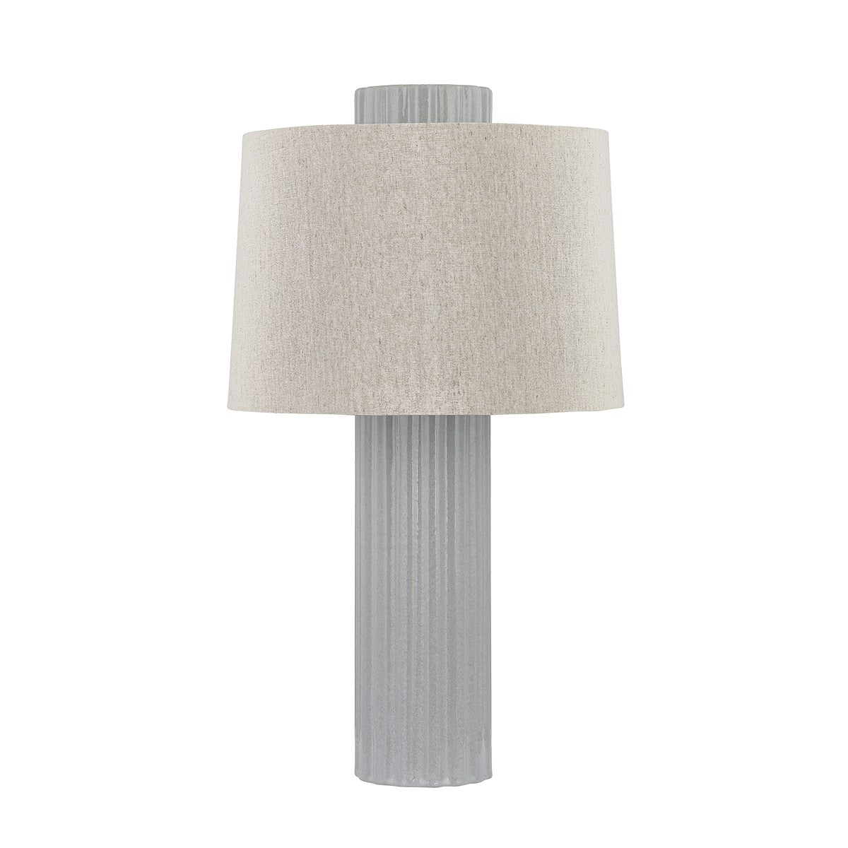 Hudson Valley - L4028-AGB/CSH - One Light Table Lamp - Manchester - Aged Brass/Ceramic Shell Grey