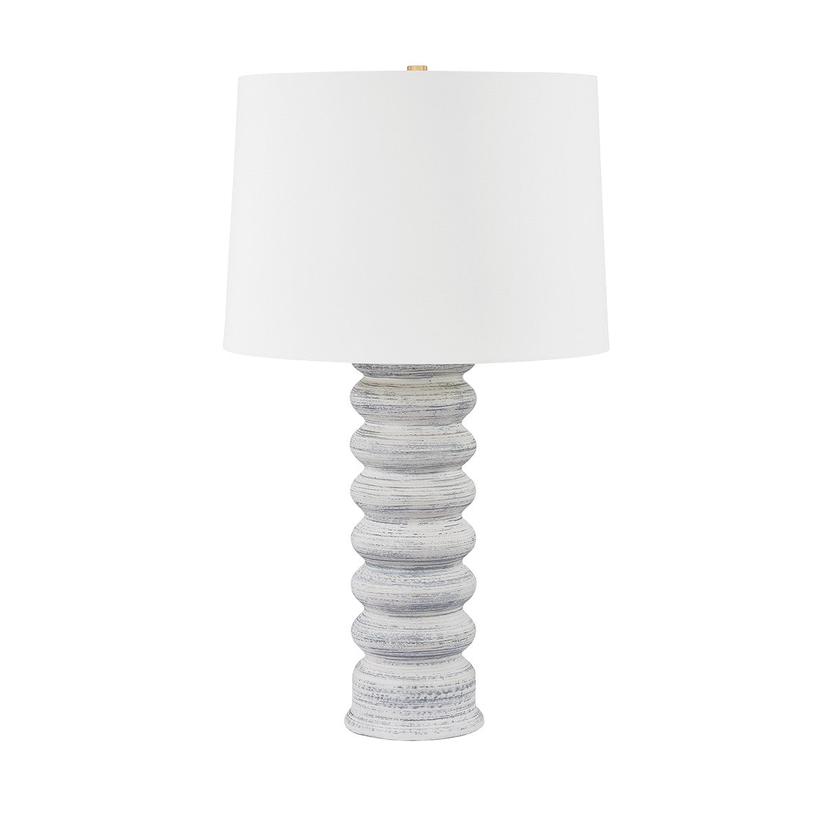 Hudson Valley - L7633-AGB/CGY - One Light Table Lamp - Harwinton - Aged Brass/Ceramic Grey White