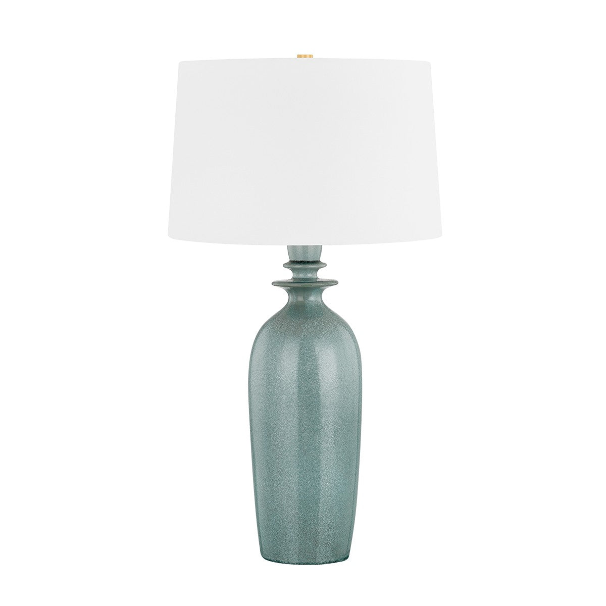 Hudson Valley - L8430-AGB/CRP - One Light Table Lamp - Bellmawr - Aged Brass/Ceramic Reactive Palladian