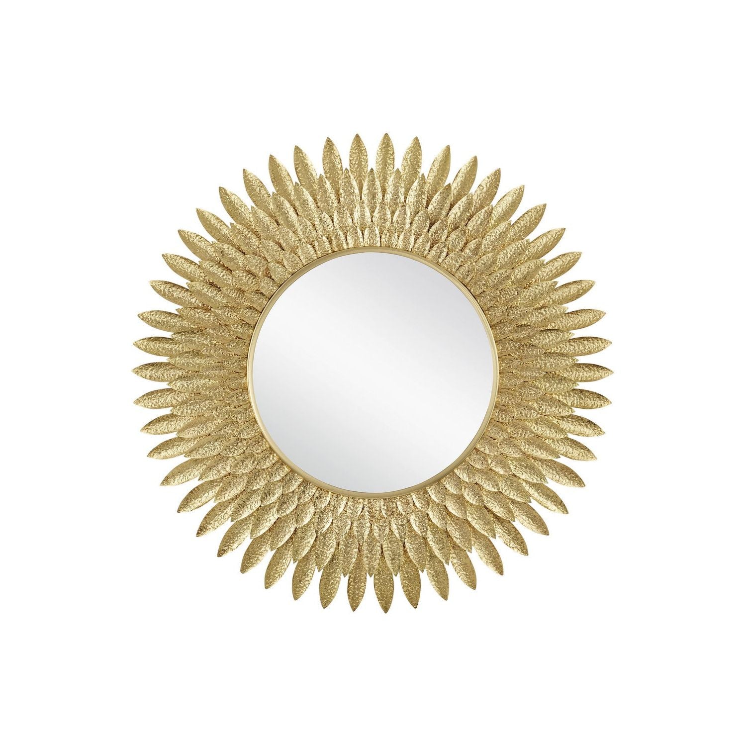 Currey and Company - 1000-0160 - Mirror - Plume - Brass