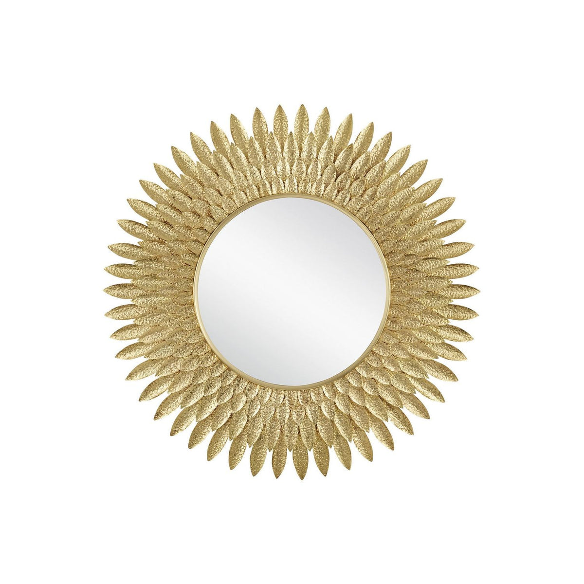 Currey and Company - 1000-0160 - Mirror - Plume - Brass