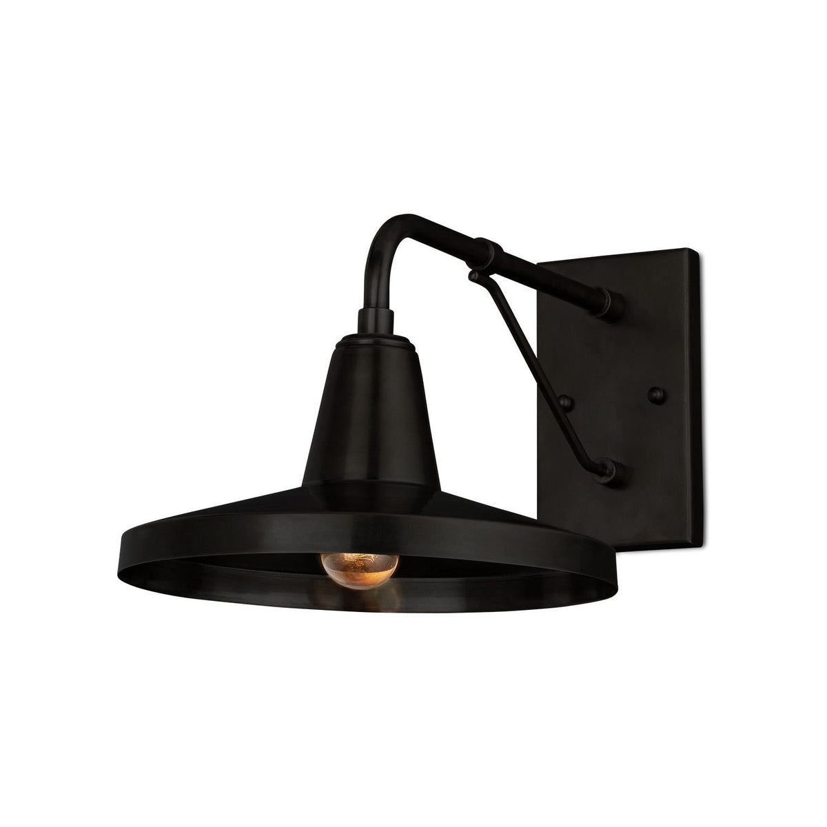 Currey and Company - 5500-0056 - One Light Outdoor Wall Sconce - Mariner - Matte Black