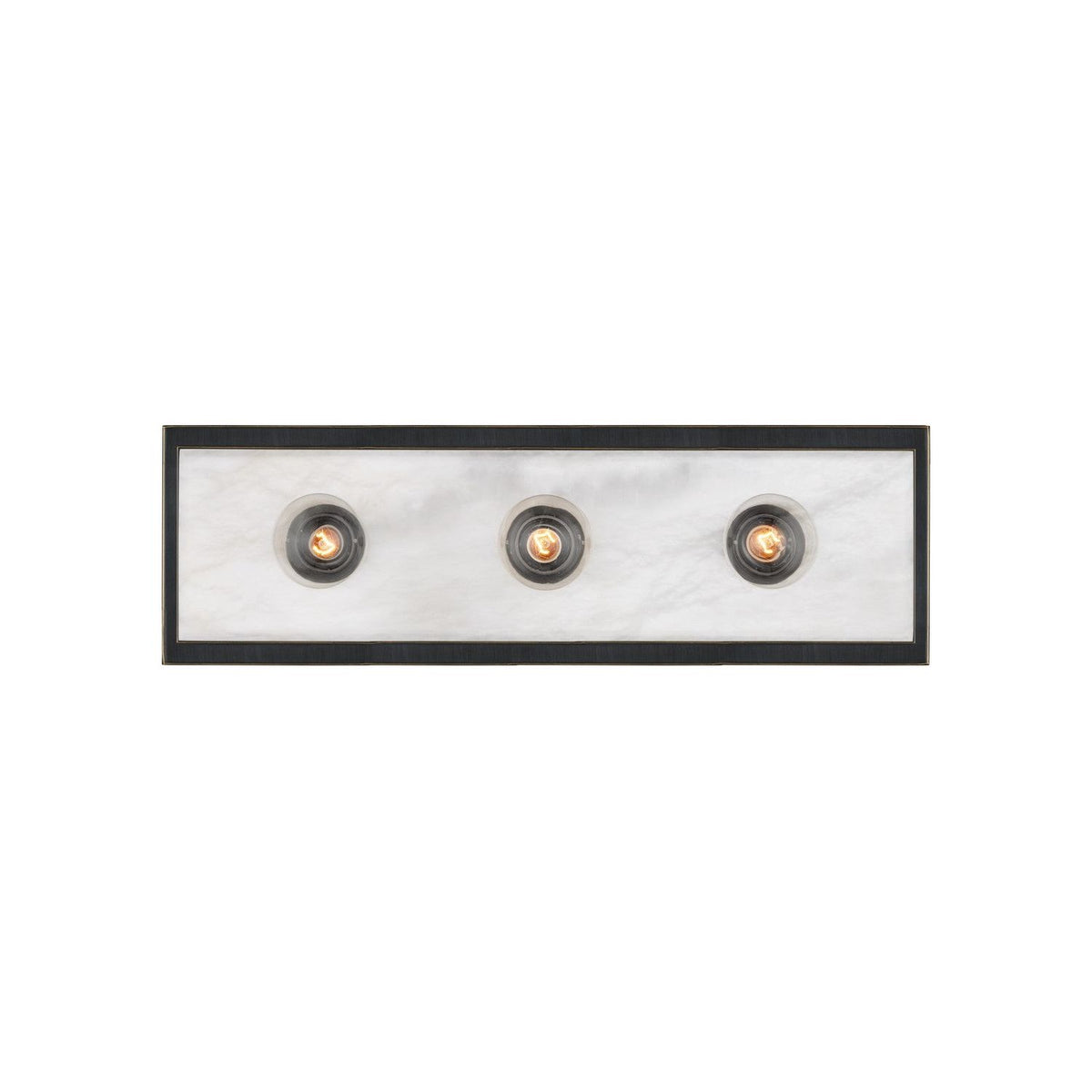 Currey and Company - 5800-0053 - Three Light Wall Sconce - Berdine - Natural / Oil Rubbed Bronze