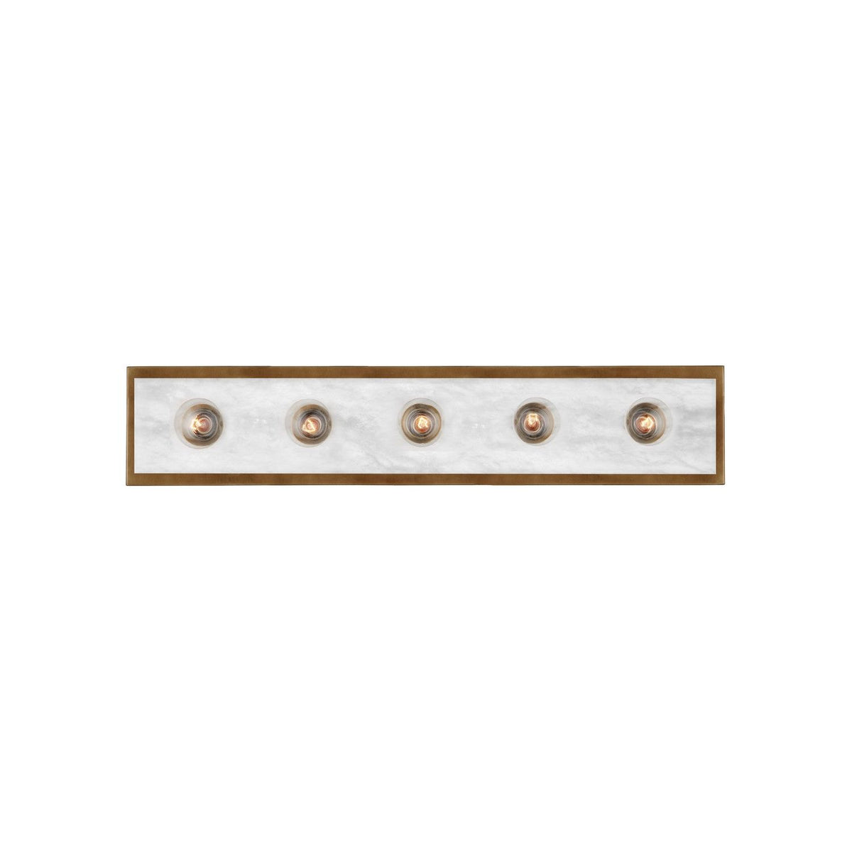 Currey and Company - 5800-0055 - Five Light Wall Sconce - Berdine - Natural / Antique Brass