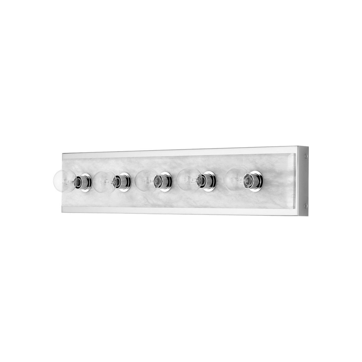 Currey and Company - 5800-0057 - Five Light Wall Sconce - Berdine - Natural / Polished Nickel