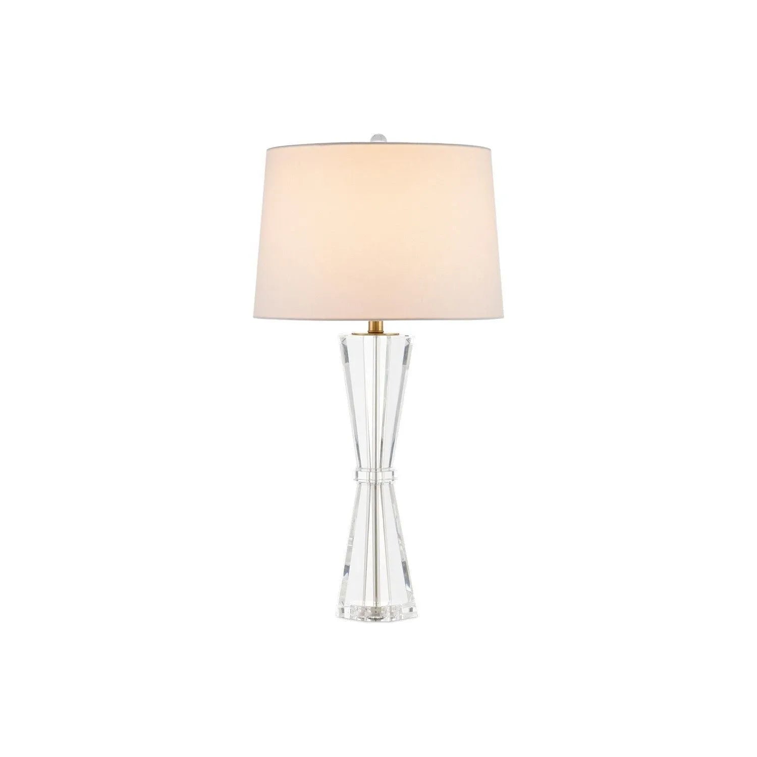 Currey and Company - 6000-0972 - One Light Table Lamp - Duveen - Clear / Polished Brass