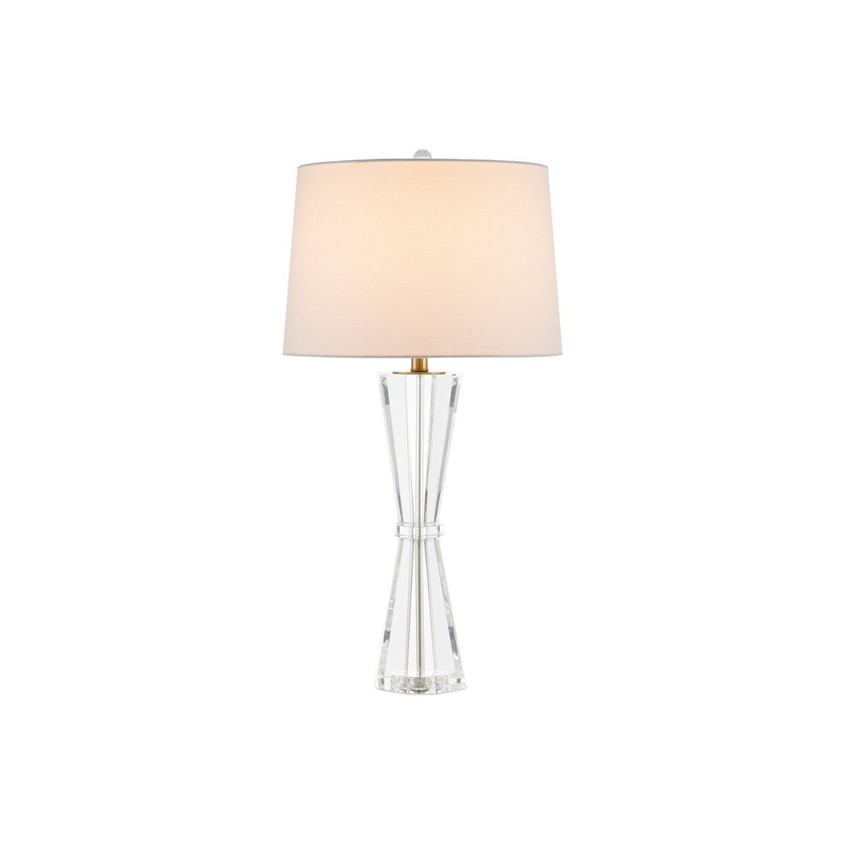 Currey and Company - 6000-0972 - One Light Table Lamp - Duveen - Clear / Polished Brass