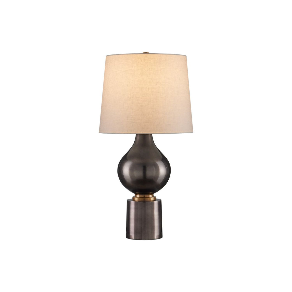 Currey and Company - 6000-0984 - One Light Table Lamp - Tamerlane - Black Nickel / Vintage Brass