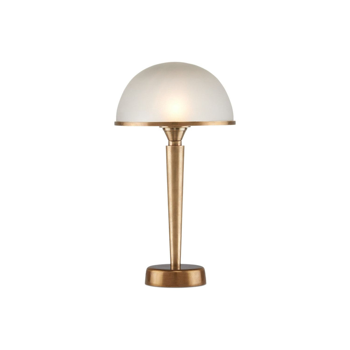 Currey and Company - 6000-0986 - LED Table Lamp - Gatsby - Antique Brass / Frosted