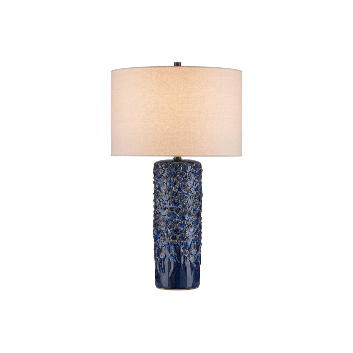 Currey and Company - 6000-0991 - One Light Table Lamp - Fairmont - Dark Blue Reactive