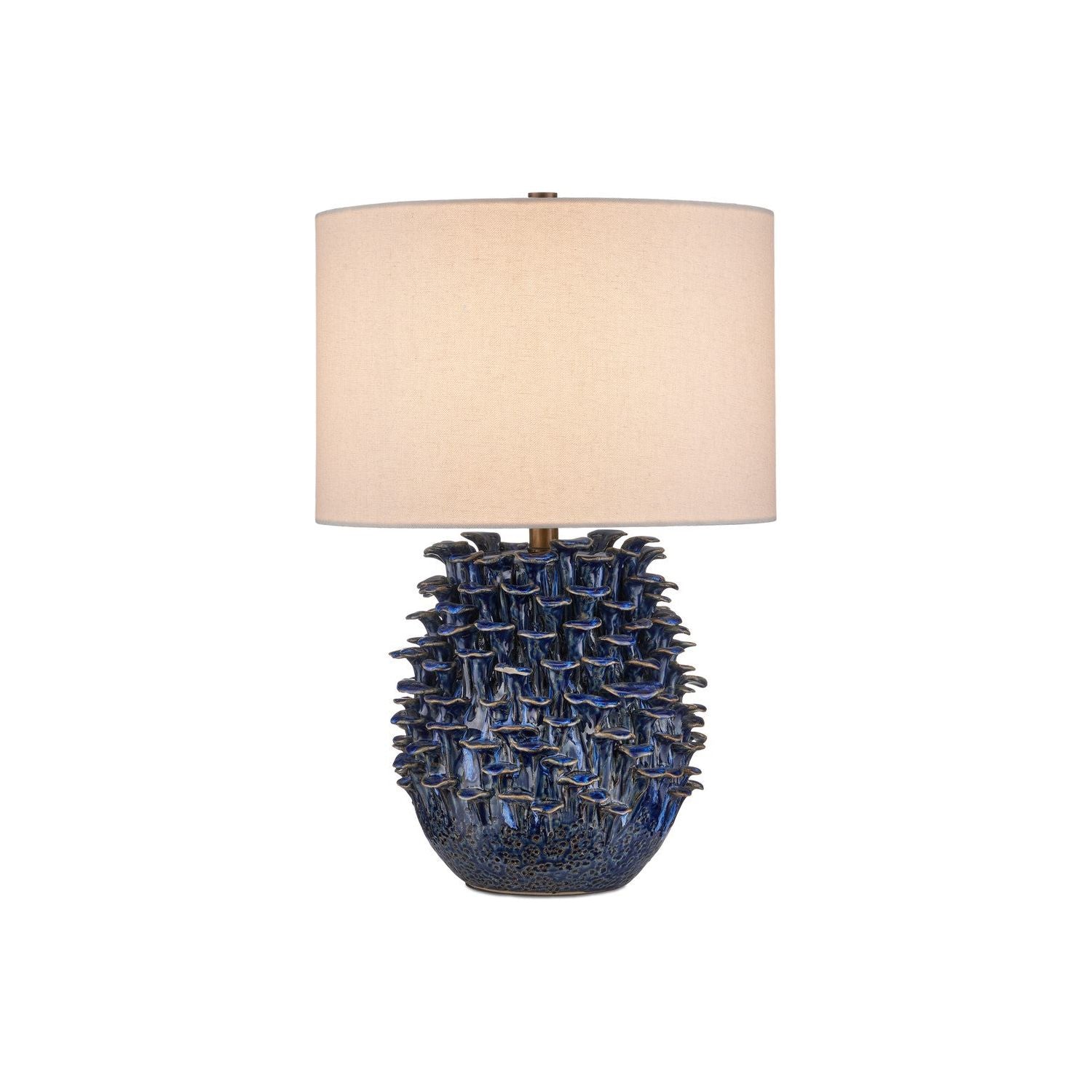 Currey and Company - 6000-0992 - One Light Table Lamp - Maitake - Dark Blue Reactive