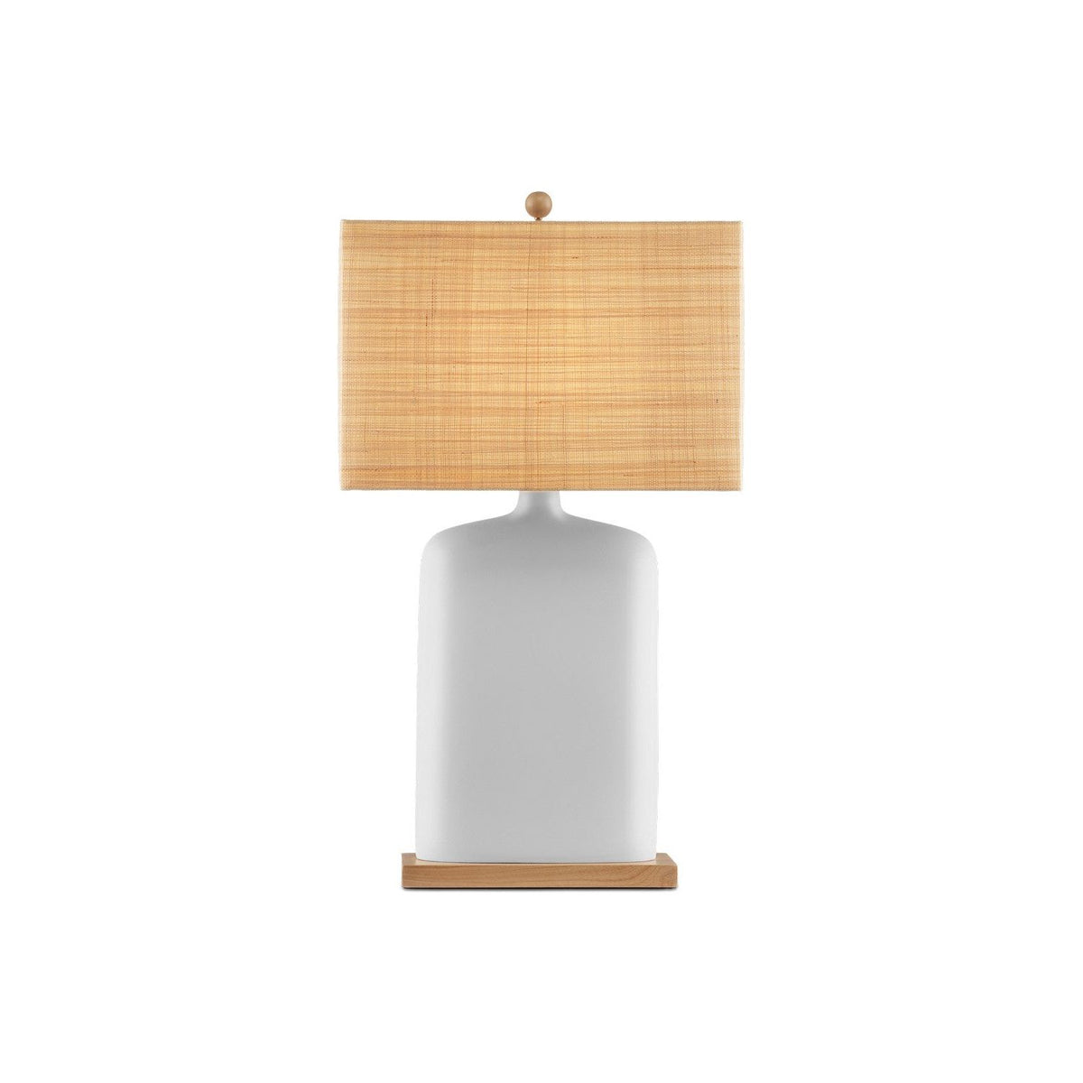 Currey and Company - 6000-0998 - One Light Table Lamp - Musing - White / Natural