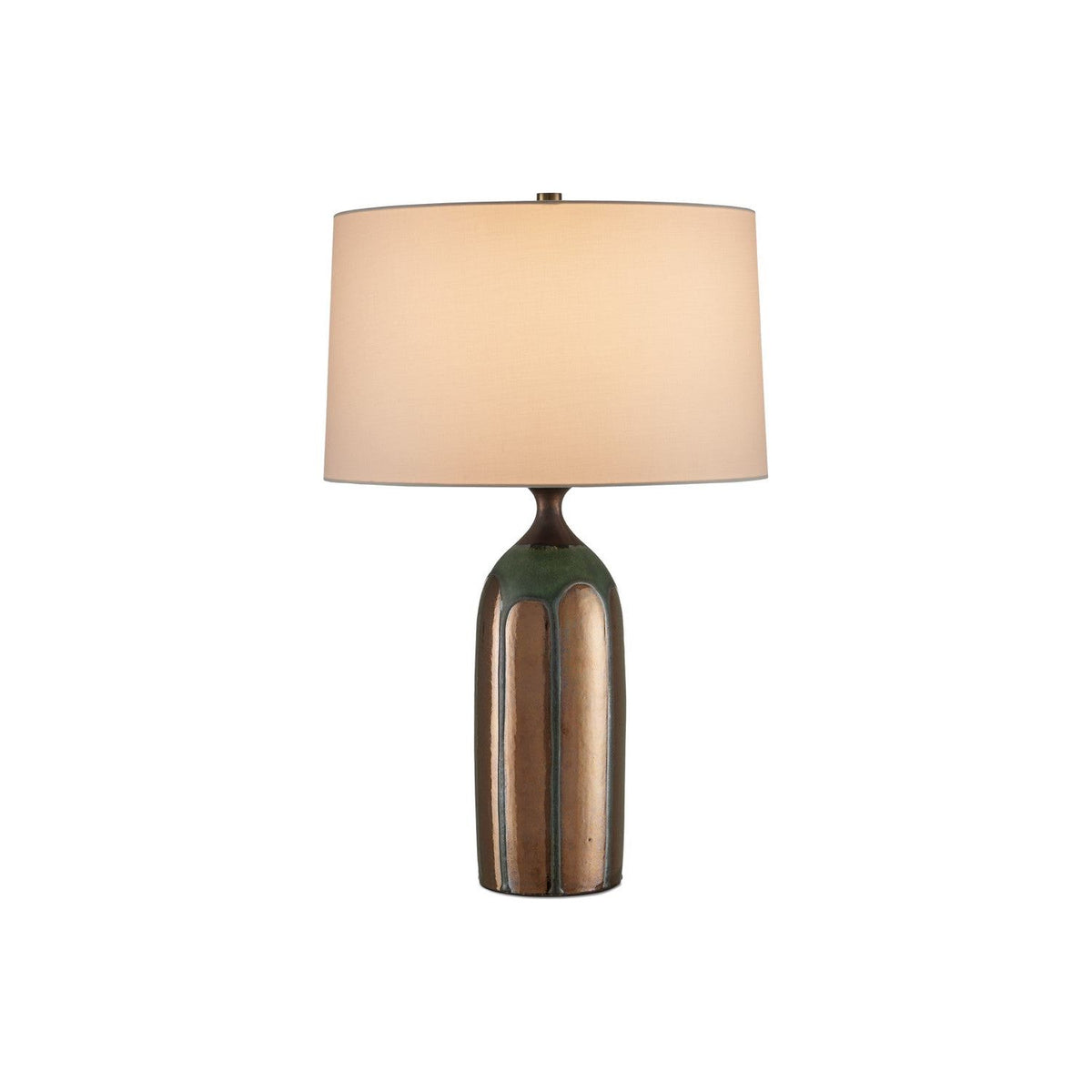 Currey and Company - 6000-1000 - One Light Table Lamp - Cuprum - Dark Green / Copper