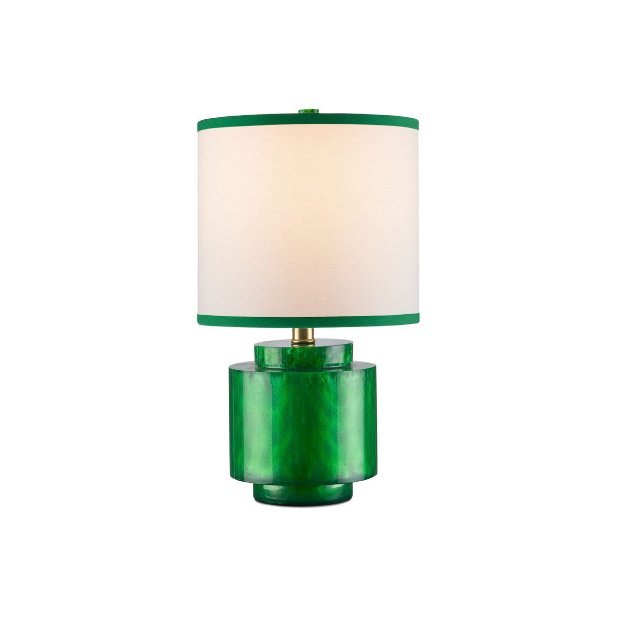 Currey and Company - 6000-1001 - One Light Table Lamp - Beryl - Green Swirl