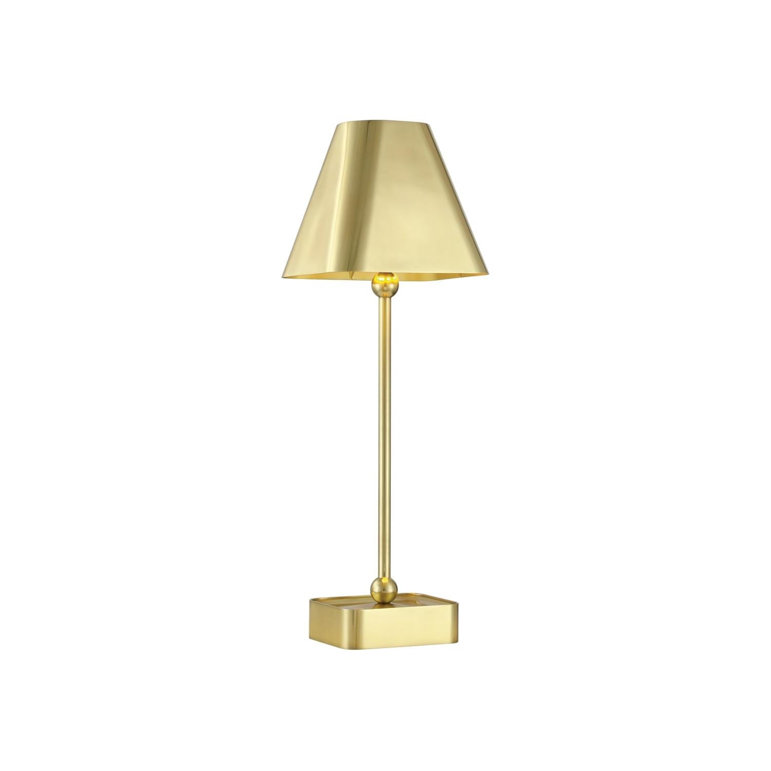 Currey and Company - 6700-0004 - One Light Table Lamp - Gadabout - Polished Brass