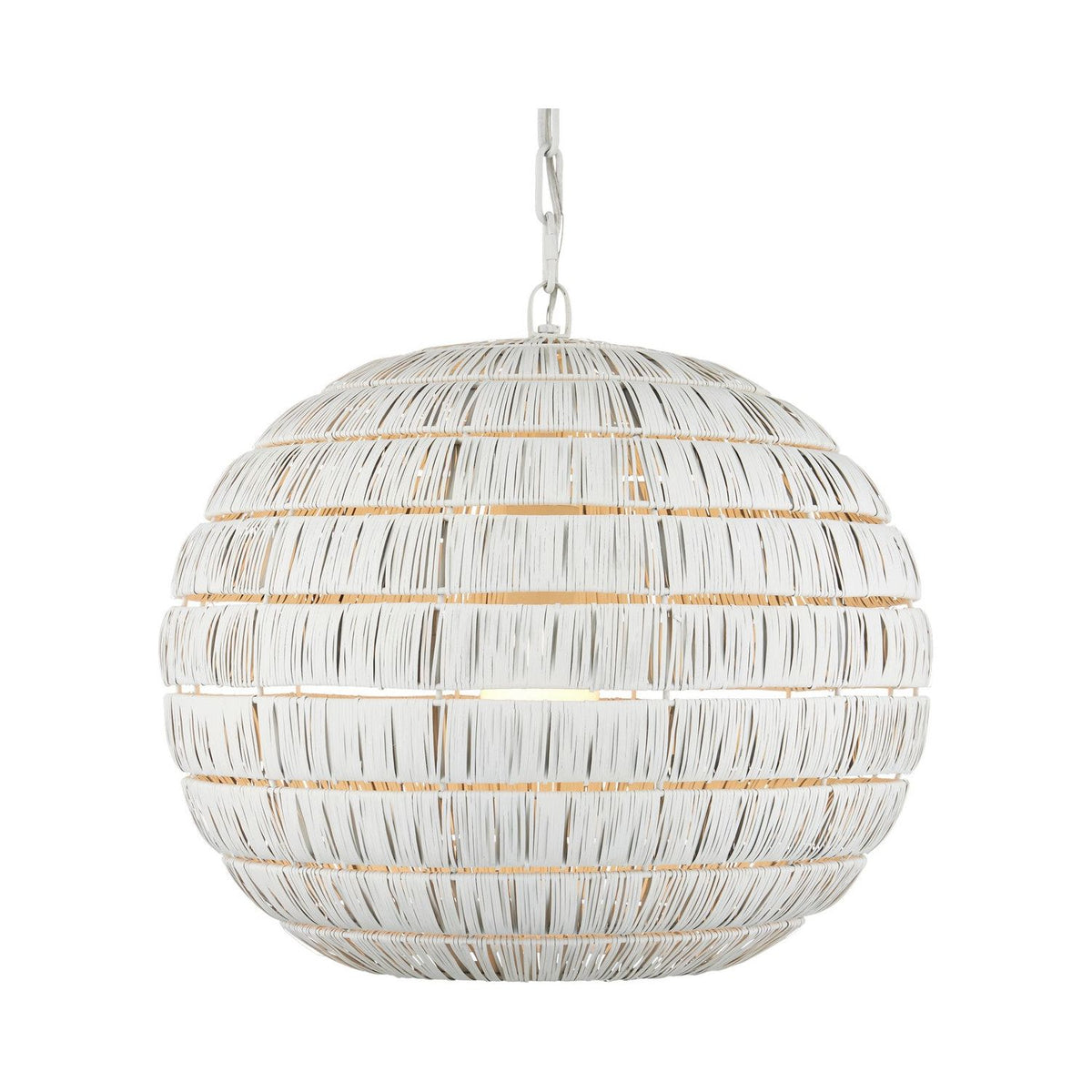 Currey and Company - 9000-1237 - One Light Pendant - Panopolis - White